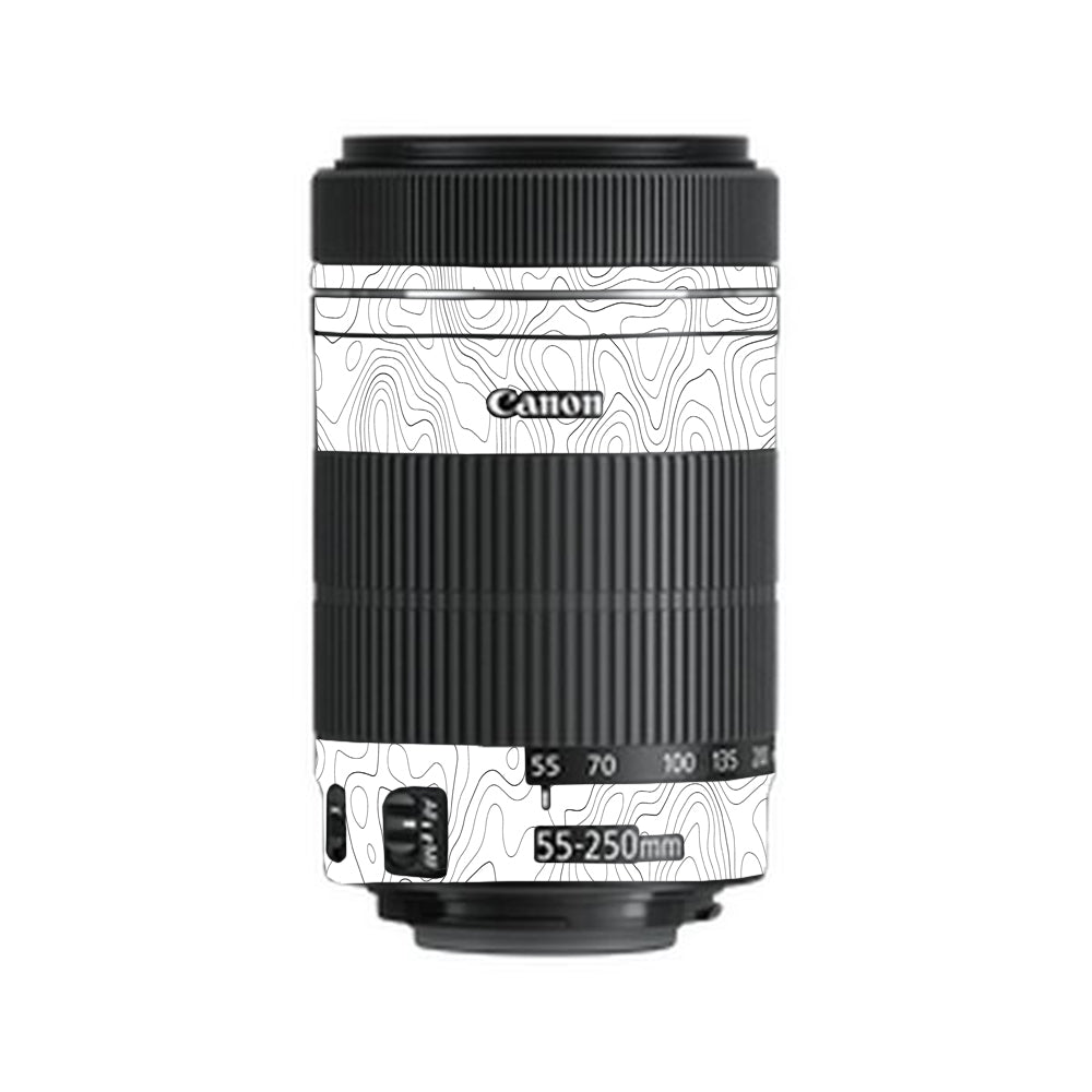 White Contour Design Canon 55-250mm Camera Lens Skin