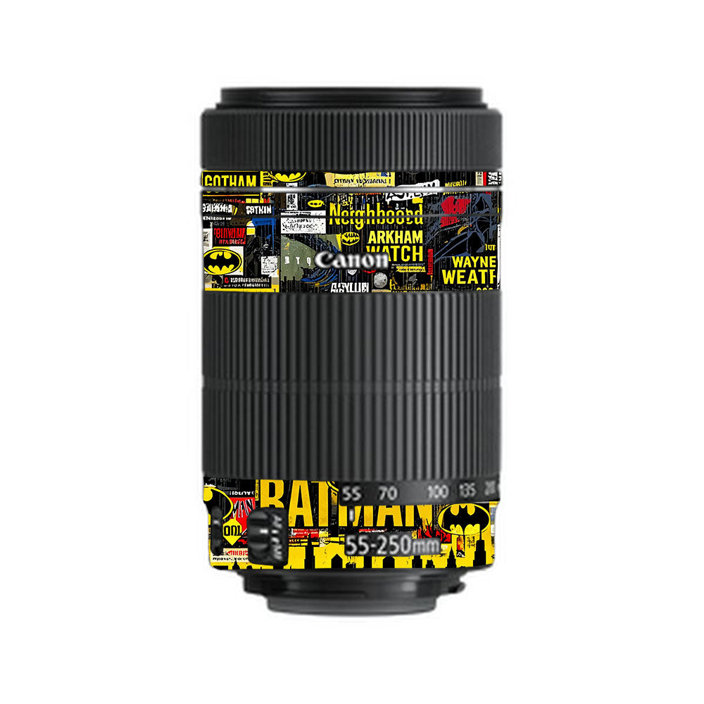 Batman Collage Canon EF-S 55–250mm f/4–5.6 IS STM Camera Lens Skin