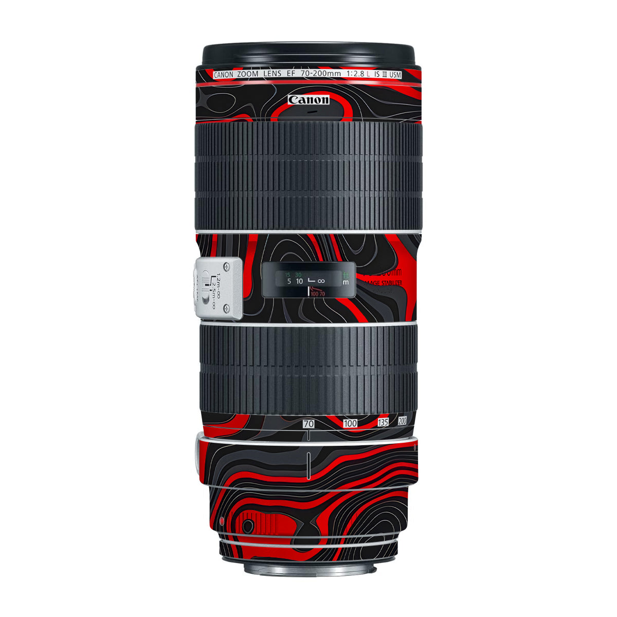 Crimson Waves Canon EF 70-200mm F/2.8L IS III USM Camera Lens Skin