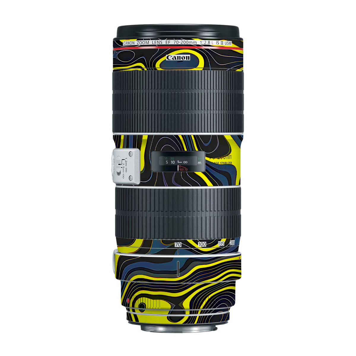 Neon Lava Contours Canon EF 70-200mm F/2.8L IS III USM Camera Lens Skin