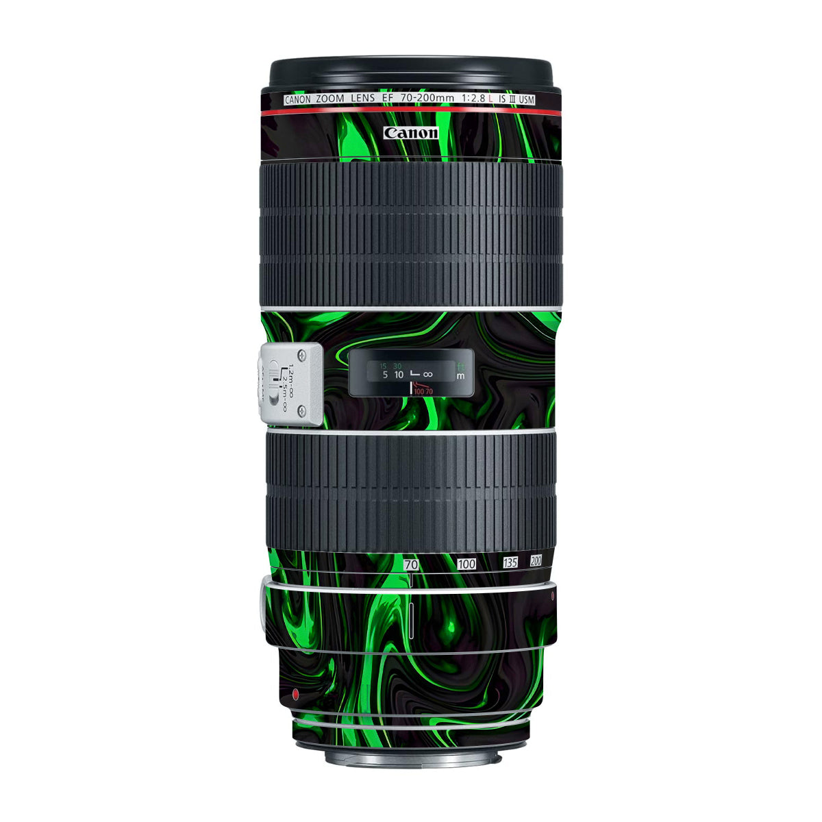 Green Liquid Pattern Canon EF 70-200mm F/2.8L IS III USM Camera Lens Skin