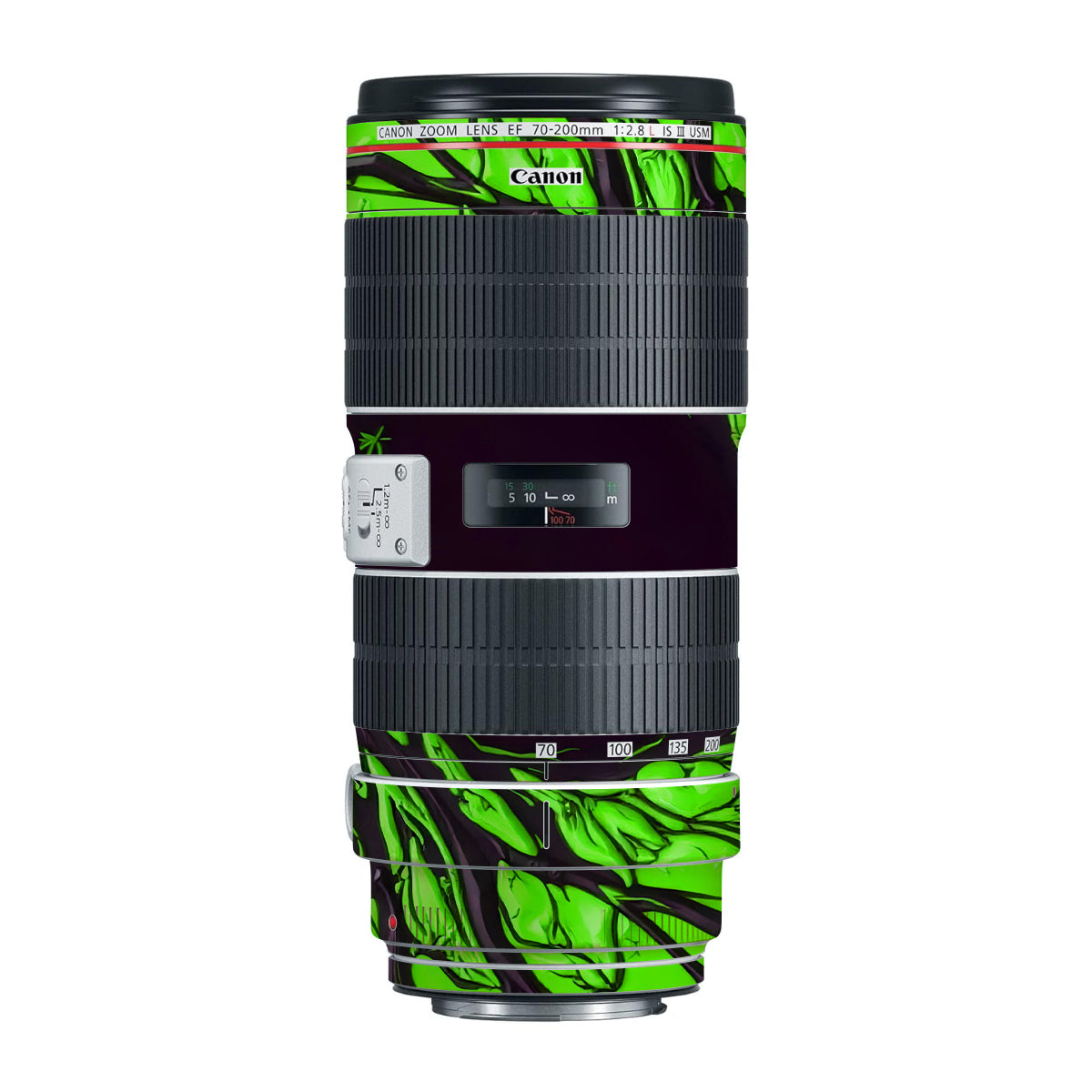 Venom Green Canon EF 70-200mm F/2.8L IS III USM Camera Lens Skin