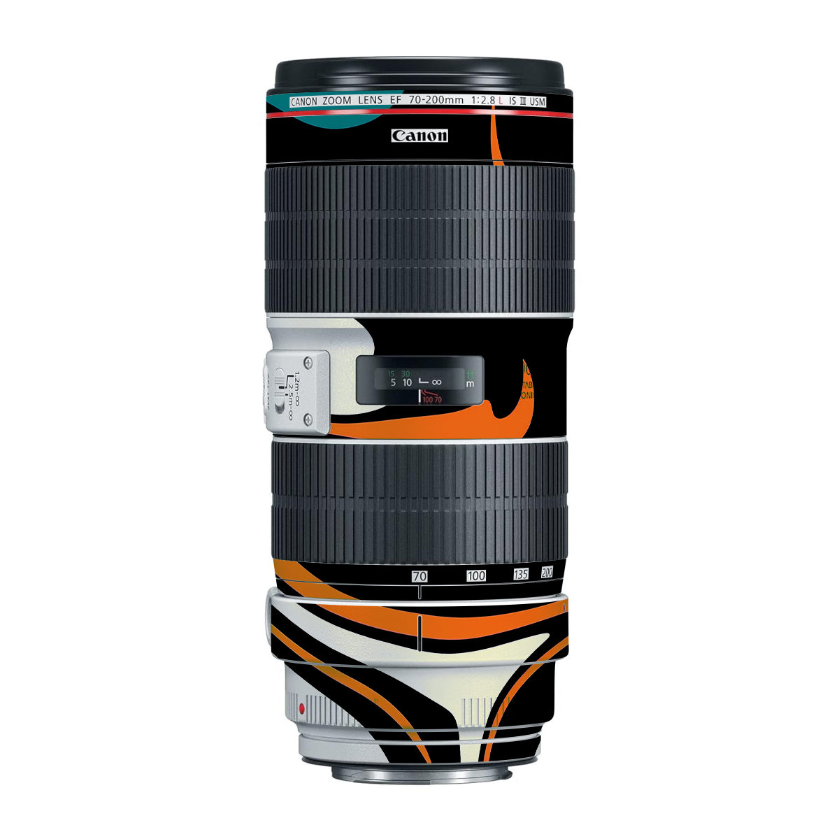 Mid-Century Abstract Swirl Canon EF 70-200mm F/2.8L IS III USM Camera Lens Skin