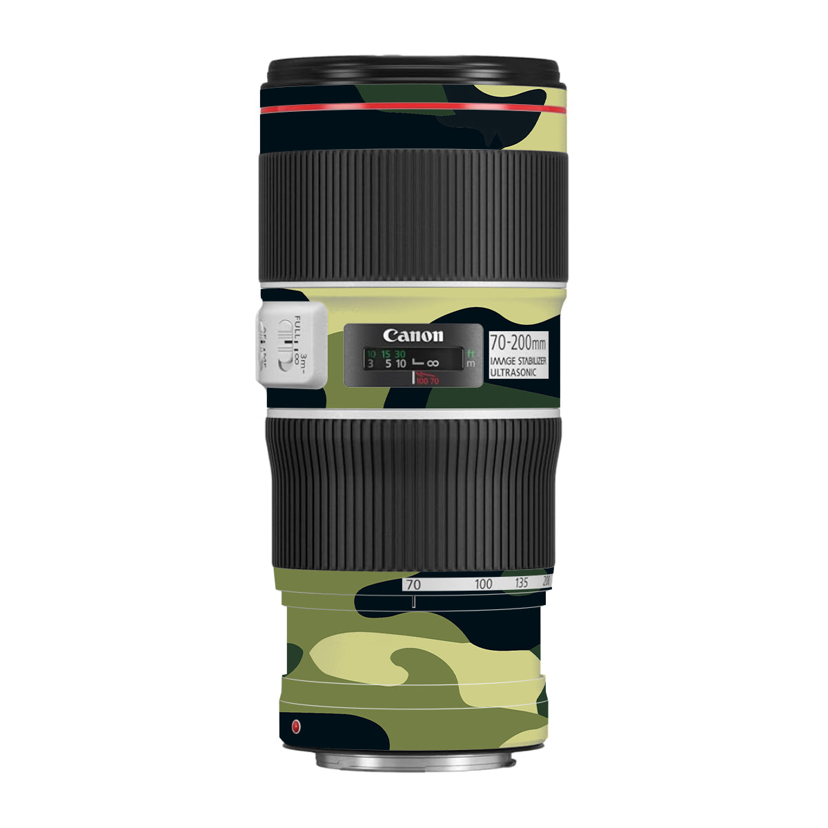 Forest Green Camo Canon EF 70-200 F/4L IS II USM Camera Lens Skin