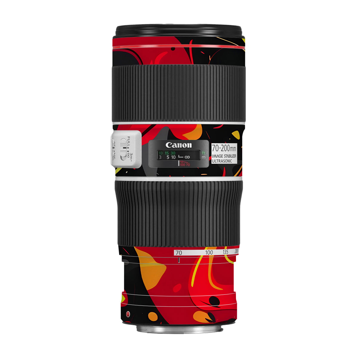 Lava Burst Canon EF 70-200 F/4L IS II USM Camera Lens Skin