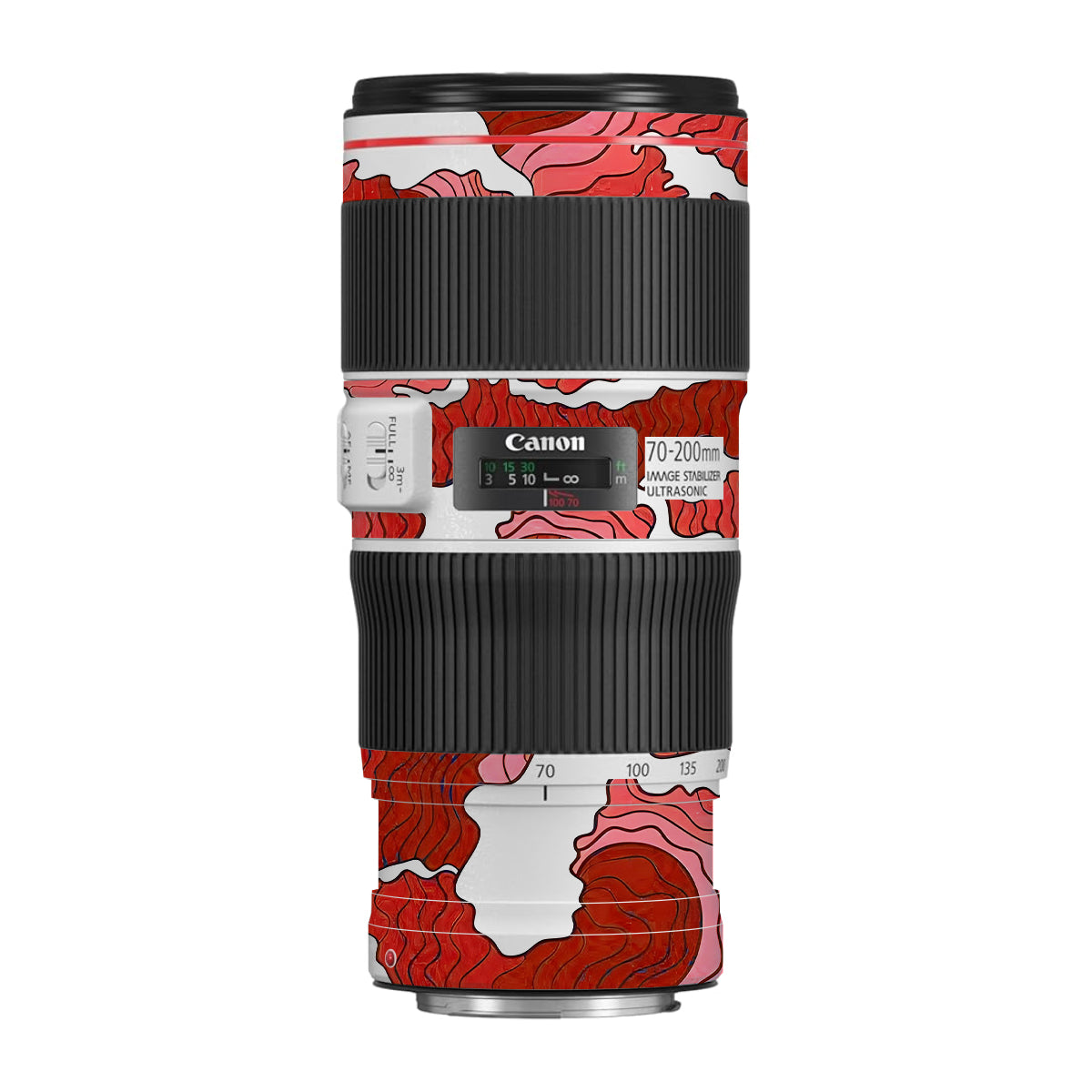 Cherry Waves Canon EF 70-200 F/4L IS II USM Camera Lens Skin