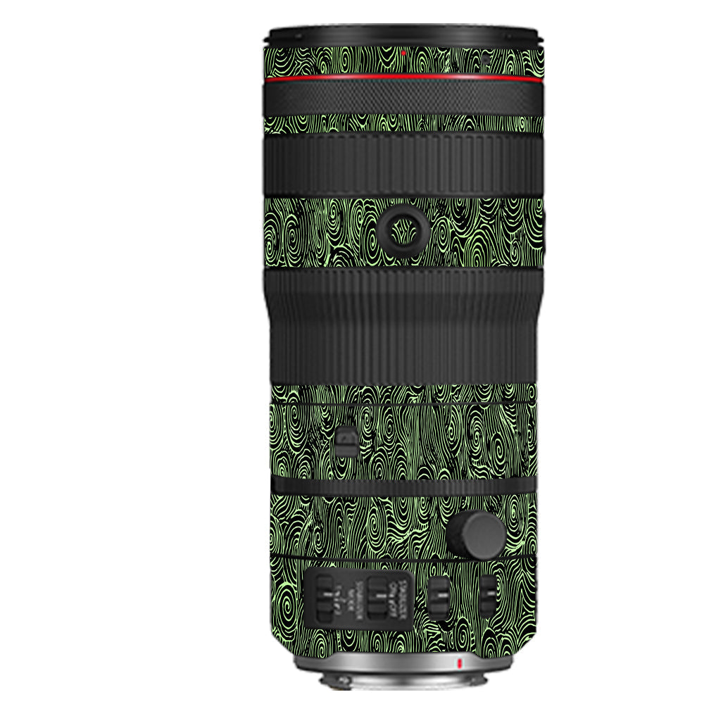 Green Spirals Canon RF 70–200mm f/2.8 L IS USM Camera Lens Skin
