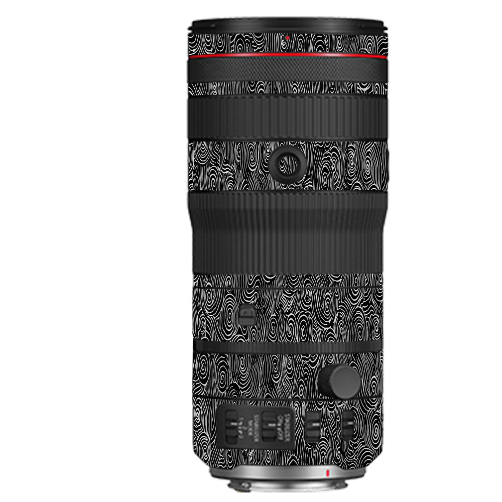 White Spirals Canon RF 70–200mm f/2.8 L IS USM Camera Lens Skin