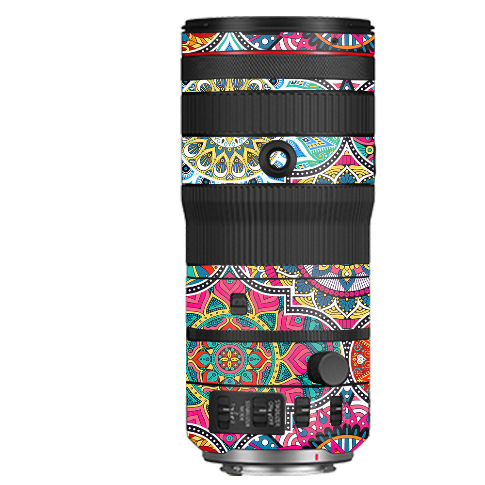 Boho Mandala Tile Pattern Canon RF 70–200mm f/2.8 L IS USM Camera Lens Skin