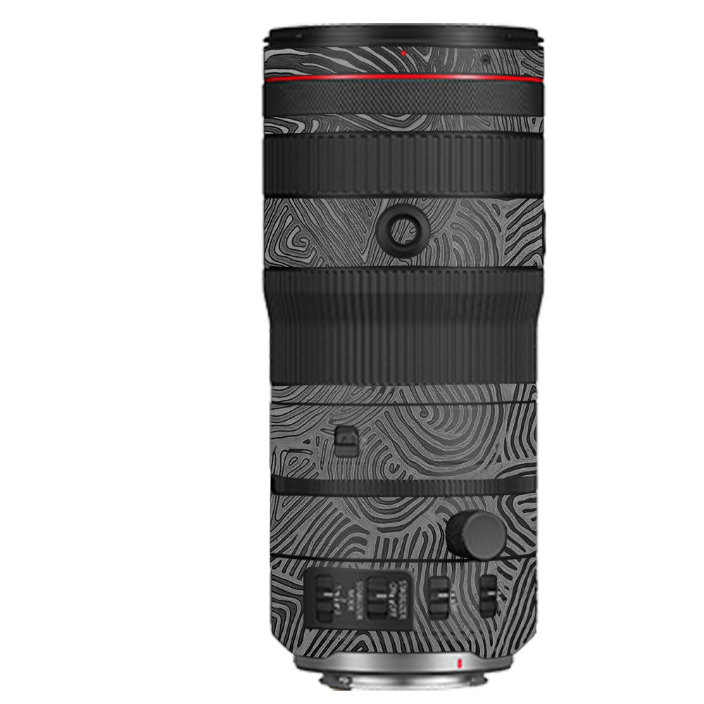 Monochrome Line Maze Canon RF 70–200mm f/2.8 L IS USM Camera Lens Skin