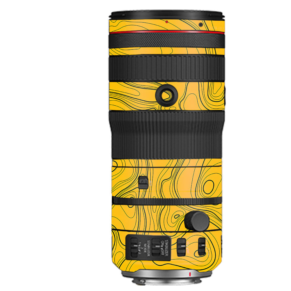 Topographic Map Pattern Canon RF 70–200mm f/2.8 L IS USM Camera Lens Skin