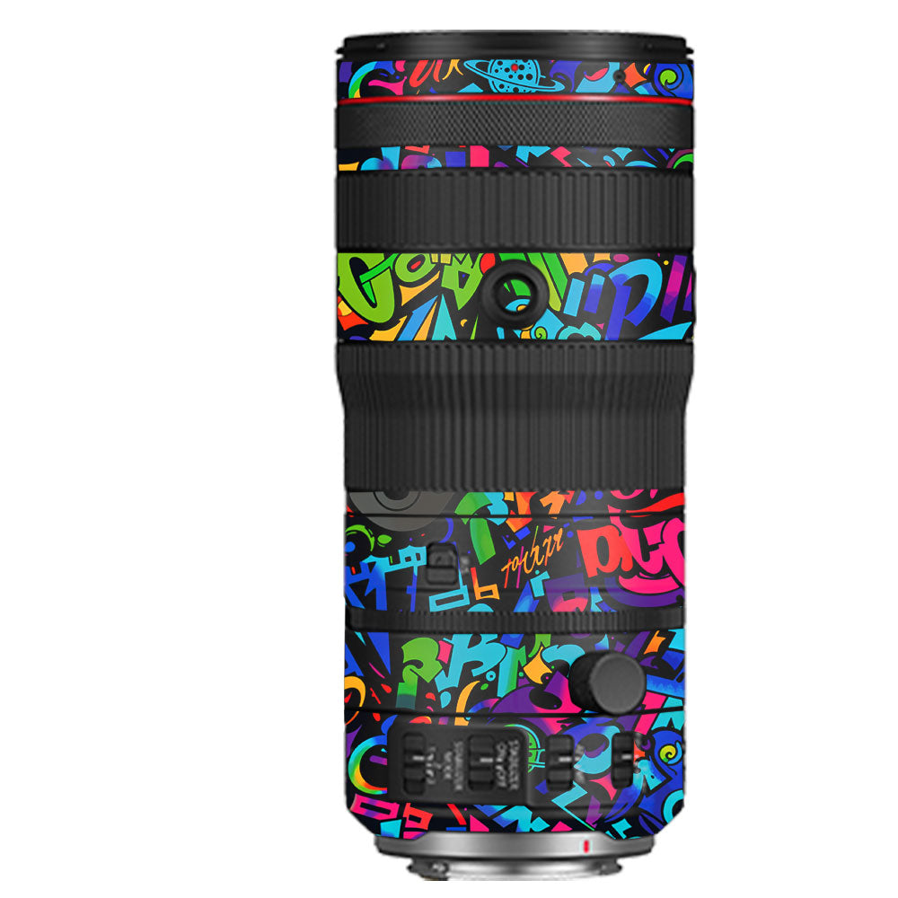Colorful Urban Street Art Lettering Canon RF 70–200mm f/2.8 L IS USM Camera Lens Skin