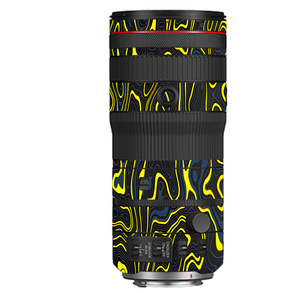Neon Lava Contours Canon RF 70–200mm f/2.8 L IS USM Camera Lens Skin