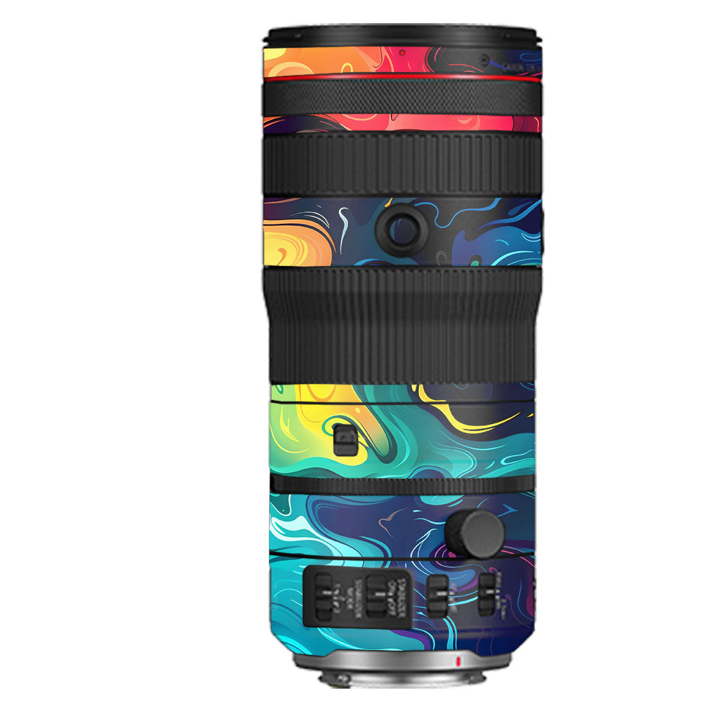 Rainbow Liquid Fusion Canon RF 70–200mm f/2.8 L IS USM Camera Lens Skin