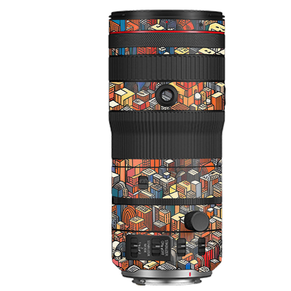 Isometric Cityscape Canon RF 70–200mm f/2.8 L IS USM Camera Lens Skin