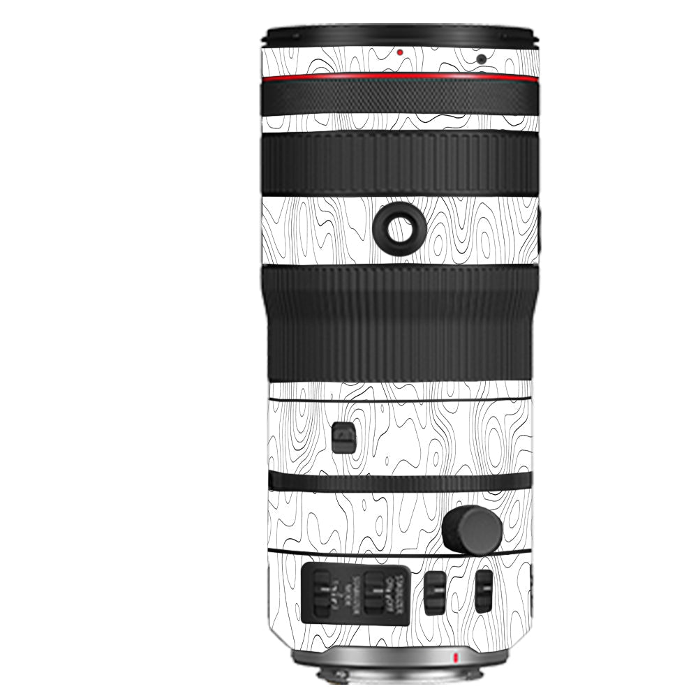 White Contour Design Canon 70-200mm Camera Lens Skin