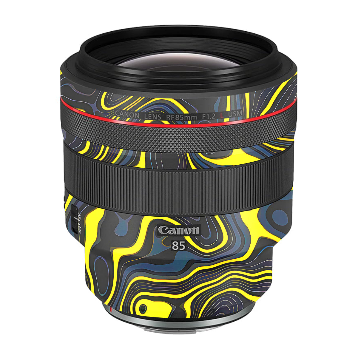 Neon Lava Contours Canon RF 85mm F/1.2L USM Camera Lens Skin