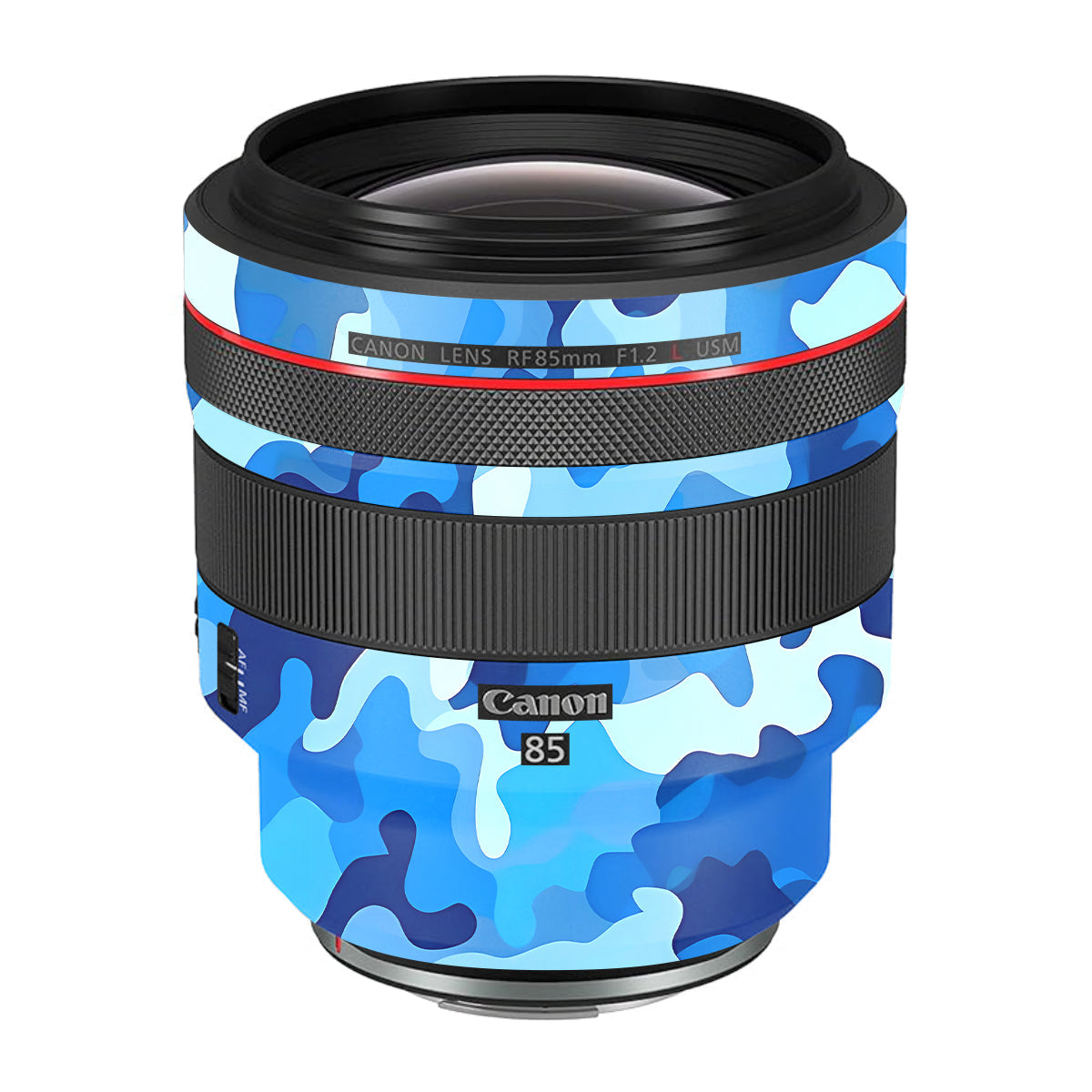 Arctic Blue Camo Pattern Canon RF 85mm F/1.2L USM Camera Lens Skin