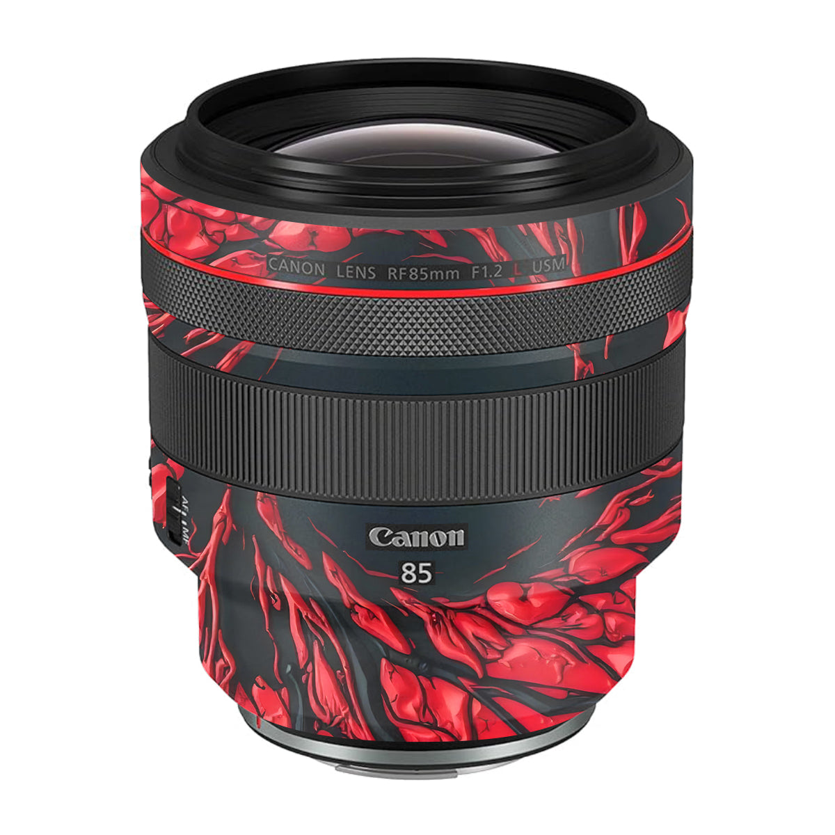 Venom Red Canon RF 85mm F/1.2L USM Camera Lens Skin