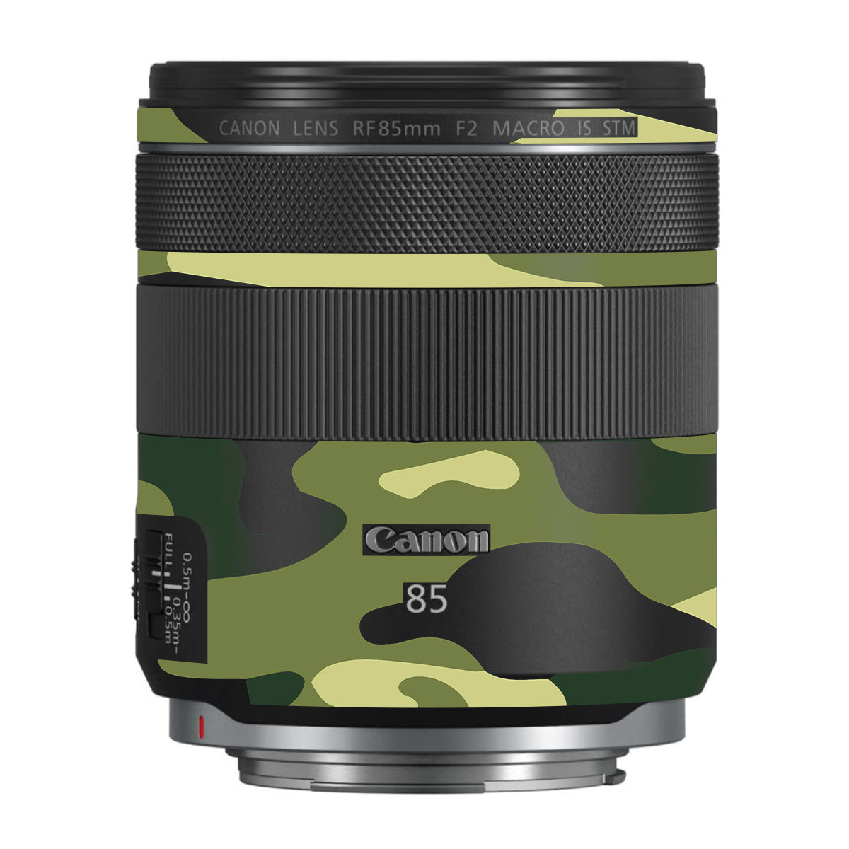 Forest Green Camo Canon RF 85mm F/2 Macro IS STM Camera Lens Skin