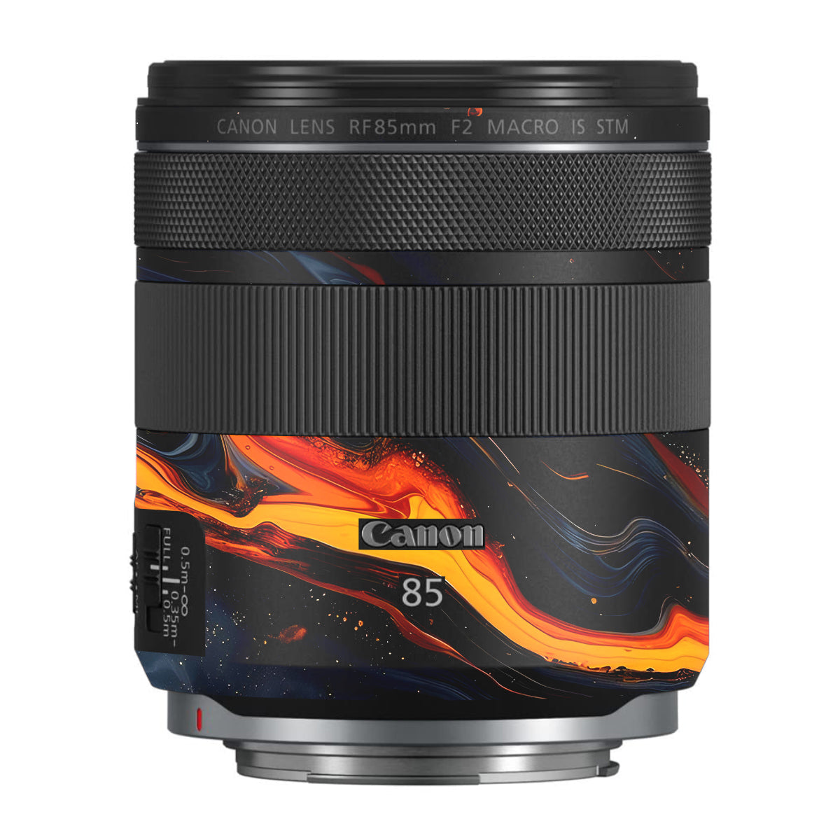 Lava Marble Canon RF 85mm F/2 Macro IS STM Camera Lens Skin