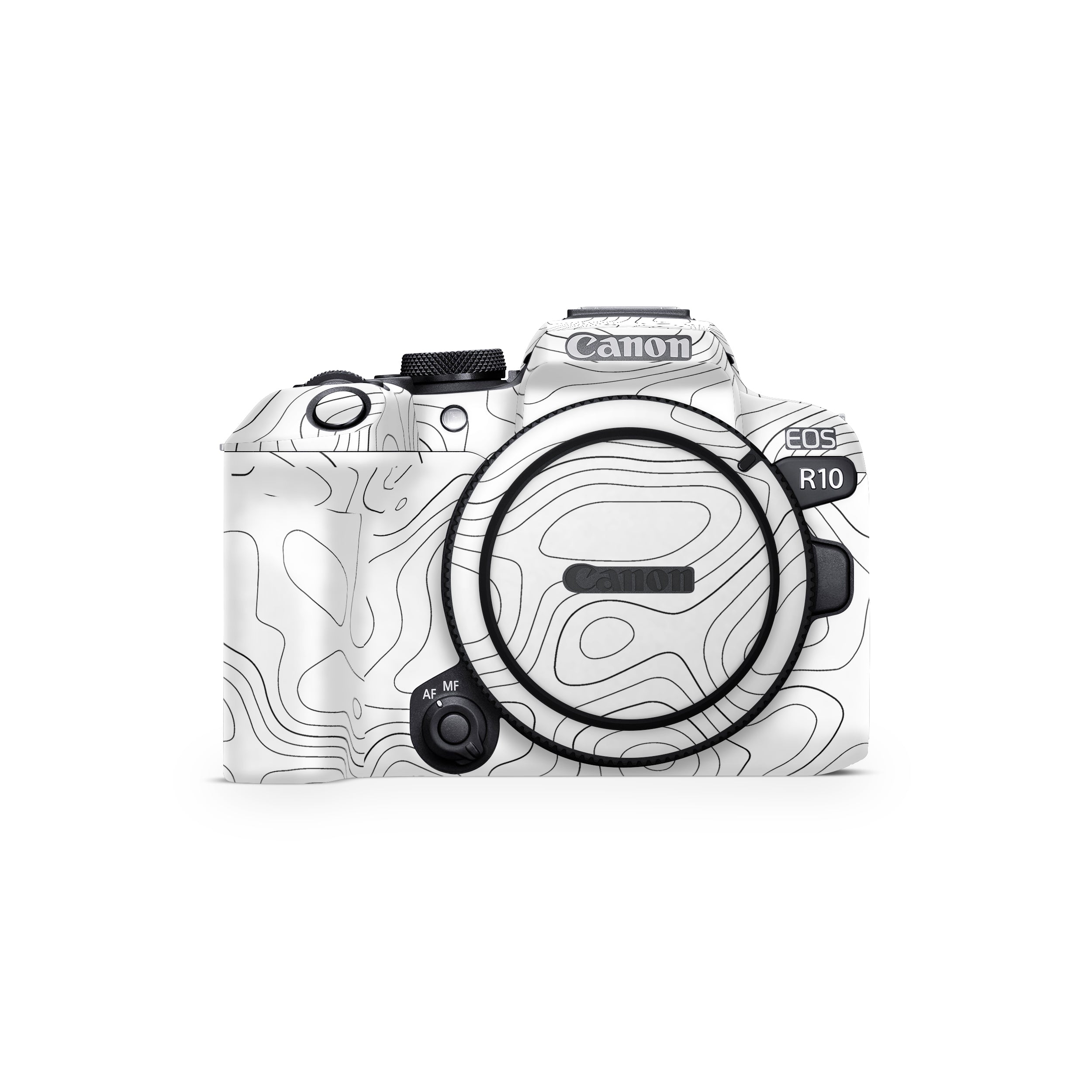 White Contour Design Canon EOS R10 Camera Skin