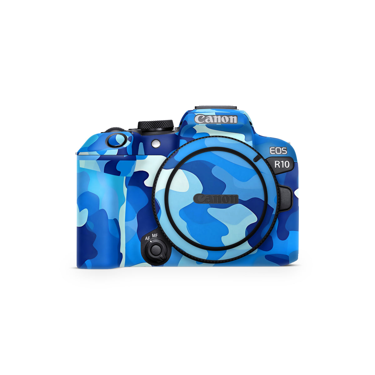 Arctic Blue Camo Pattern Canon EOS R10 Camera Skin