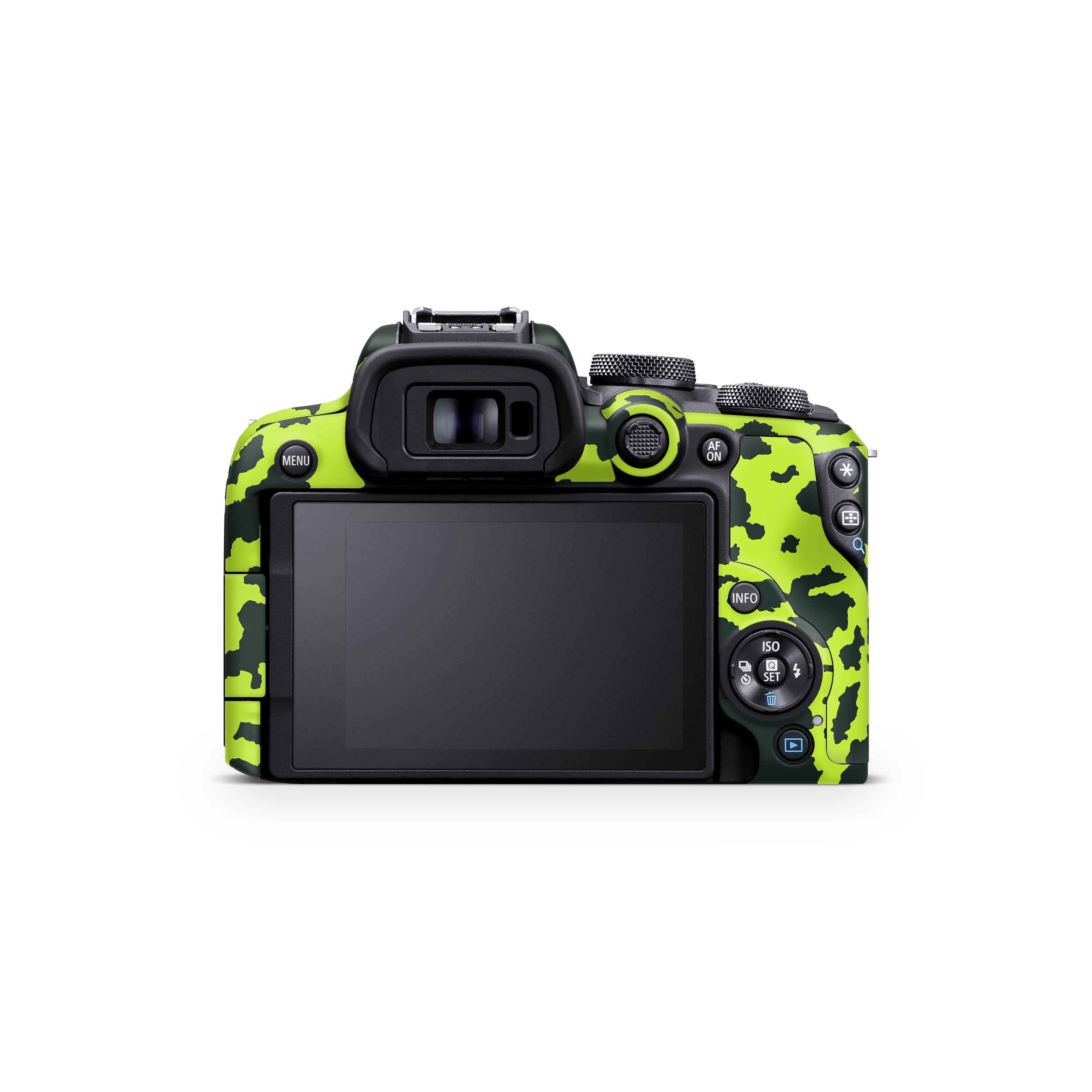 Neon Green Splatter Canon EOS R10 Camera Skin