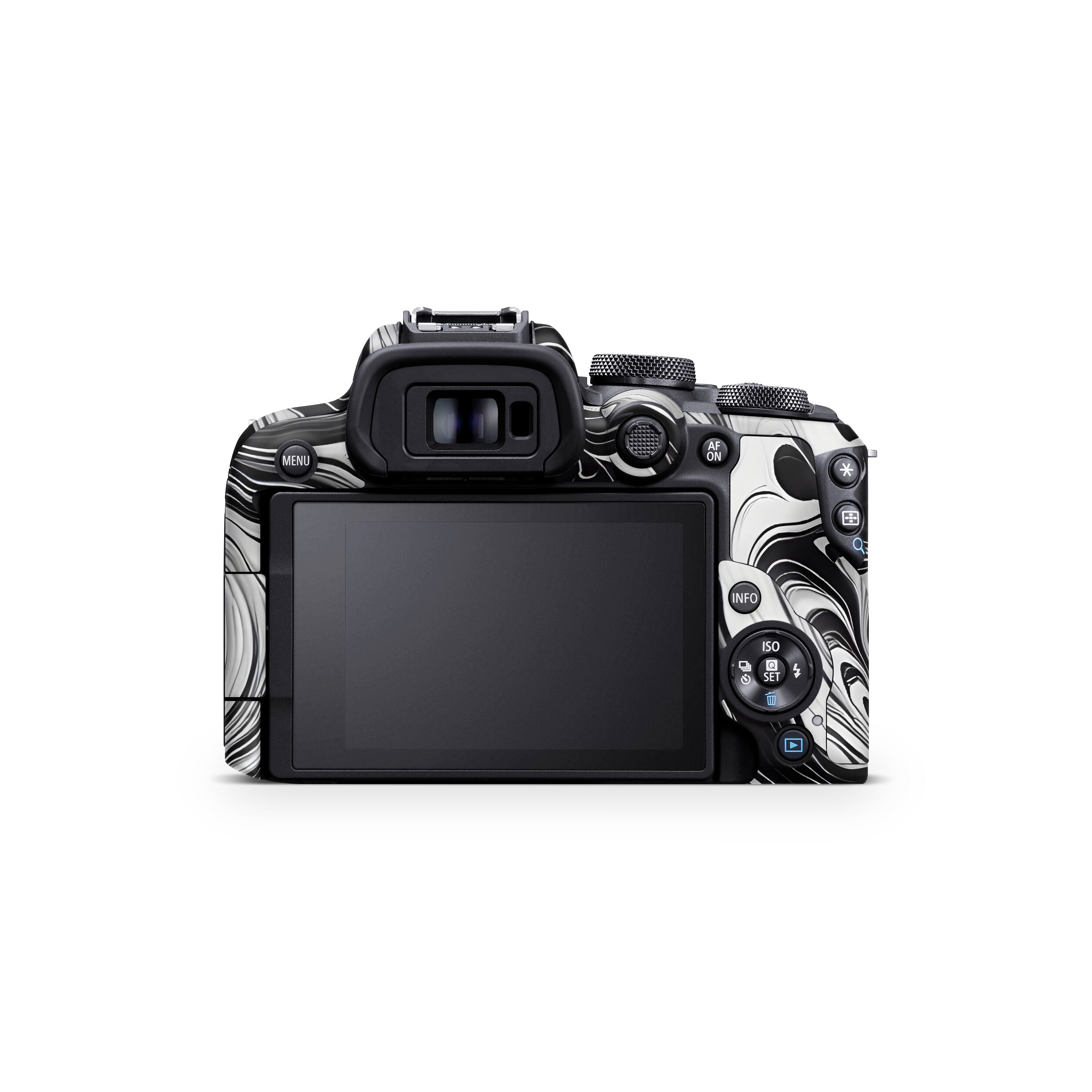 Black and White Marble Canon EOS R10 Camera Skin