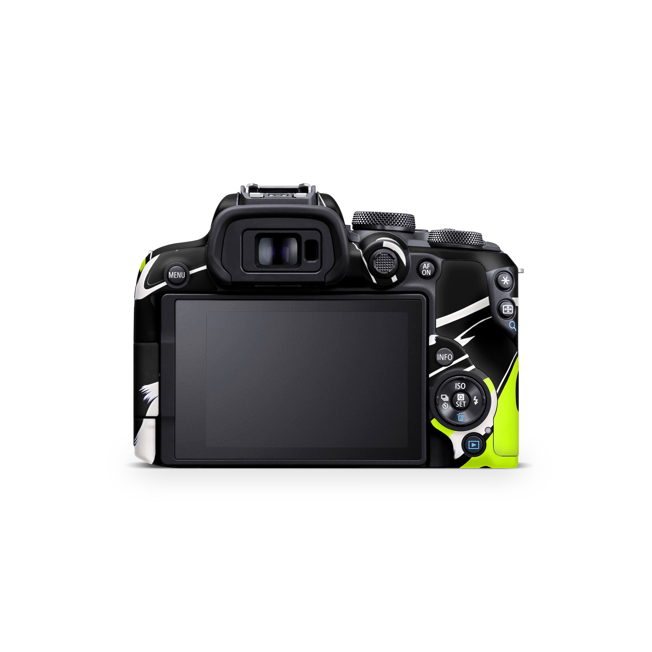 Neon Green and Black Pattern Canon EOS R10 Camera Skin