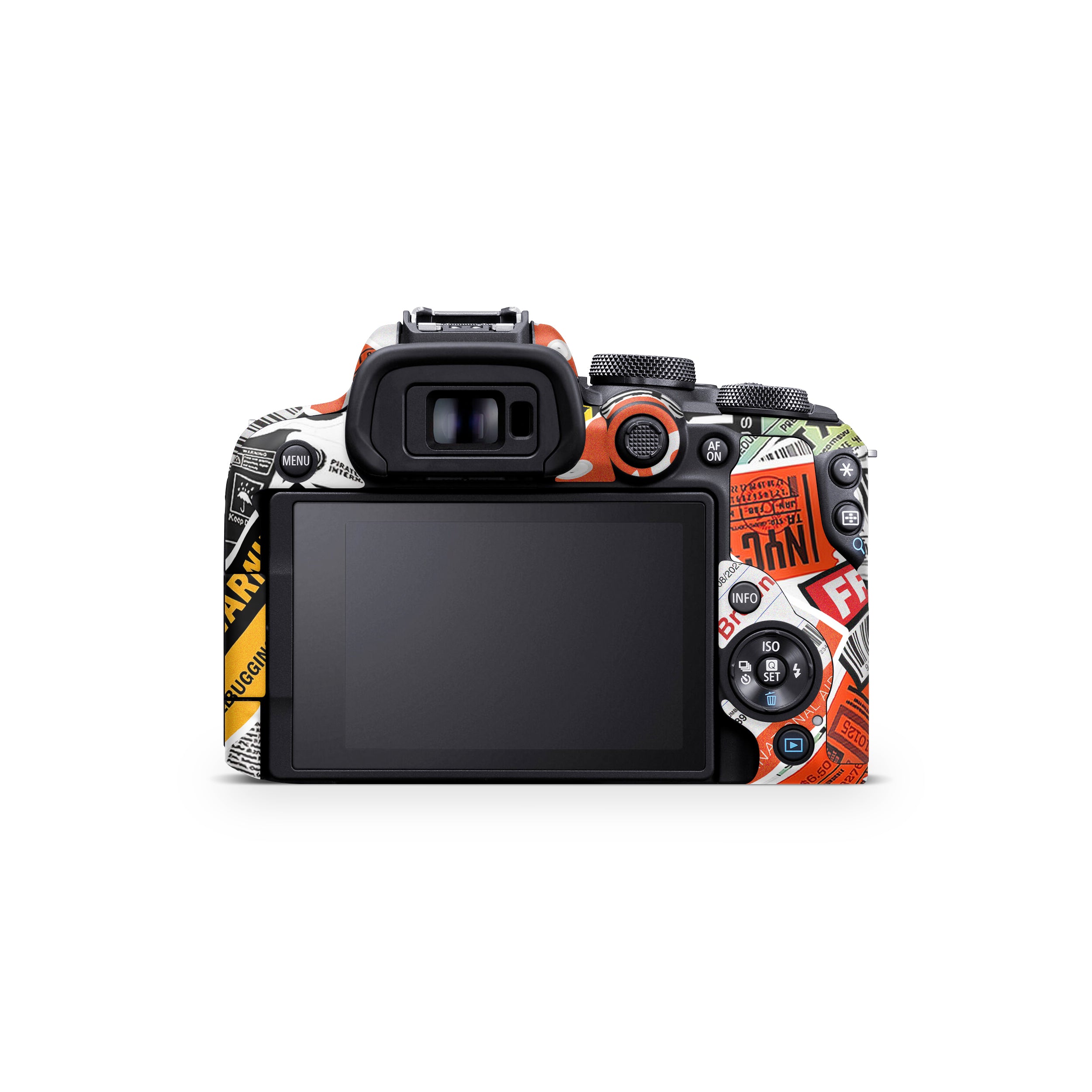 Tech Aesthetic Sticker Collage Canon EOS R10 Camera Skin