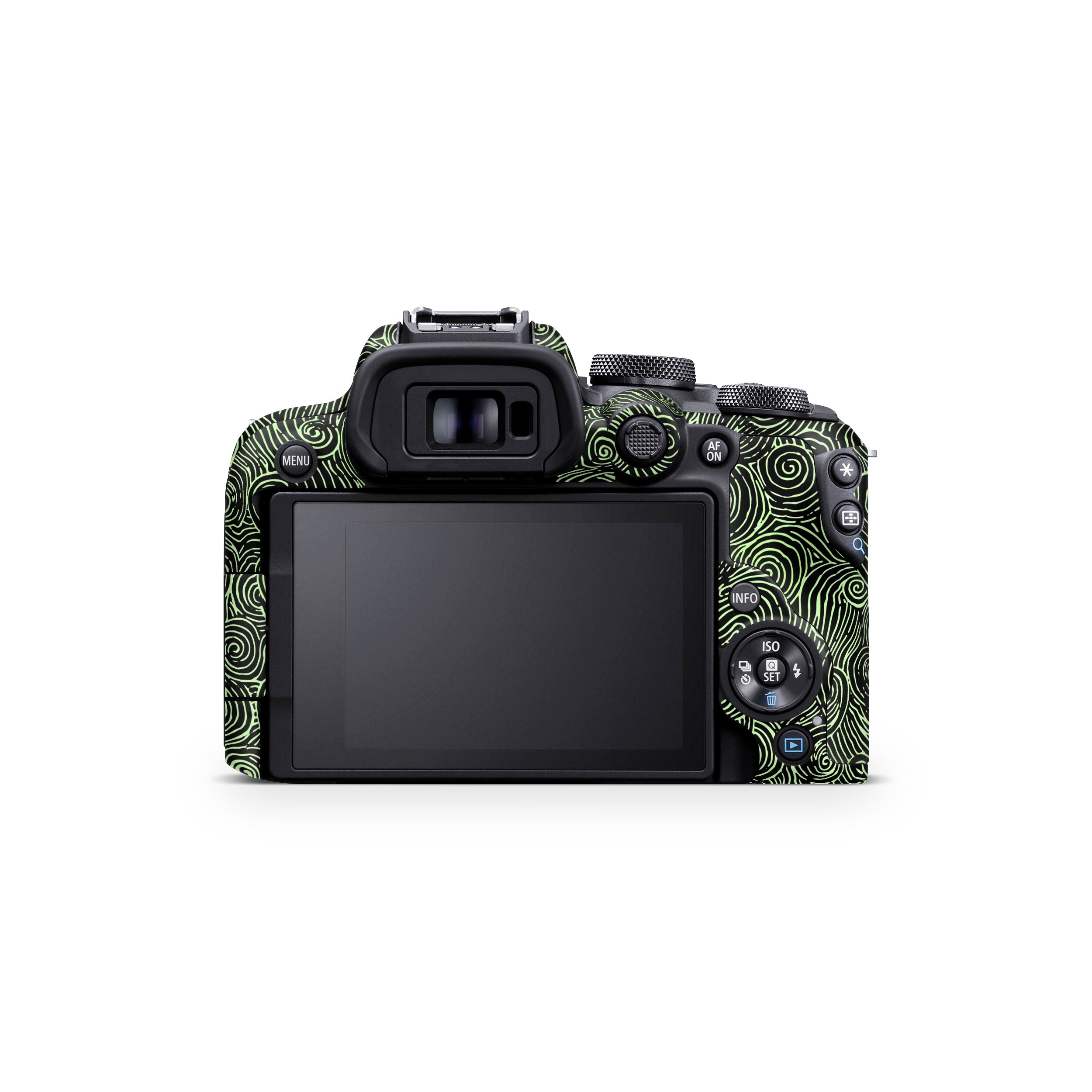 Green Spirals Canon EOS R10 Camera Skin