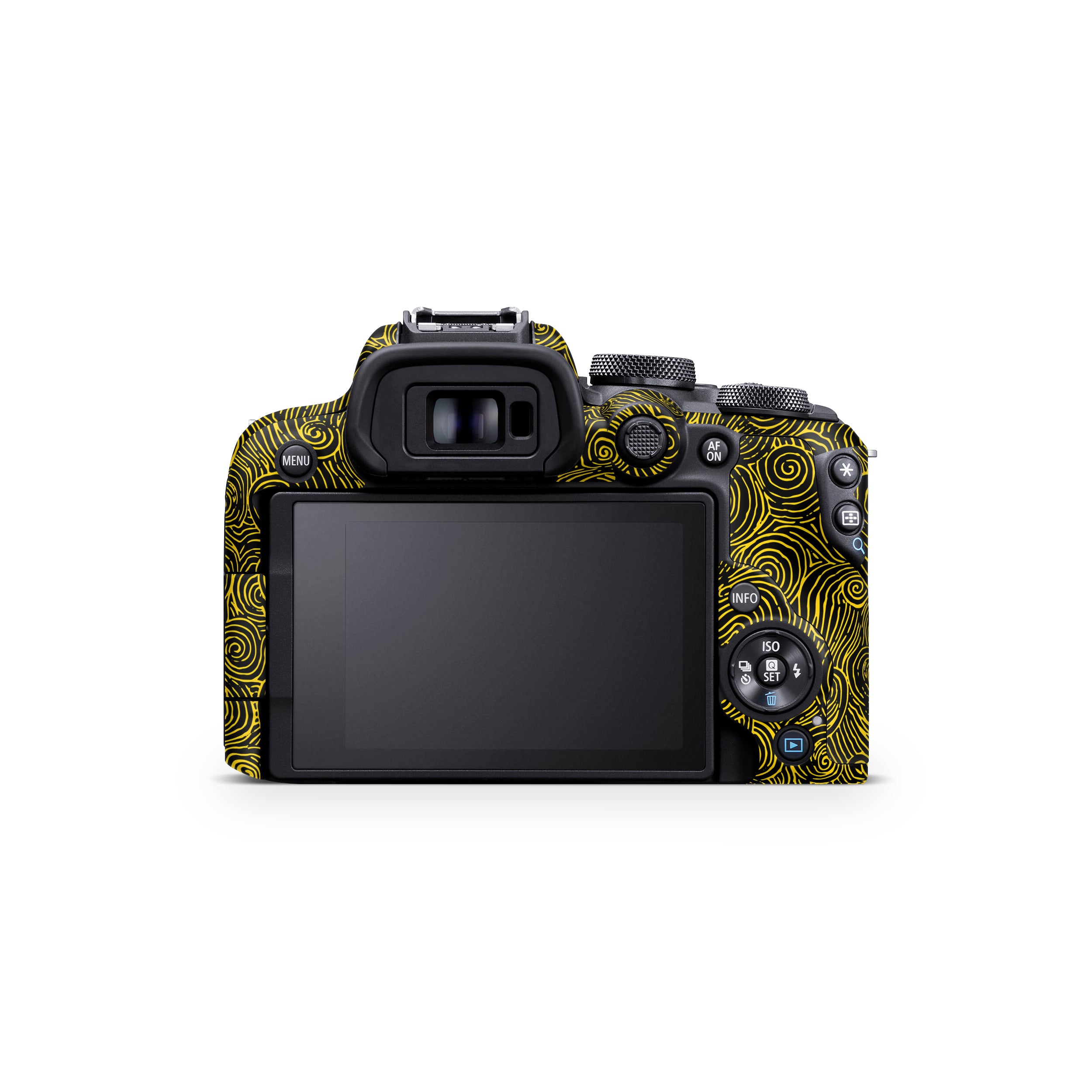 Yellow Spirals Canon EOS R10 Camera Skin