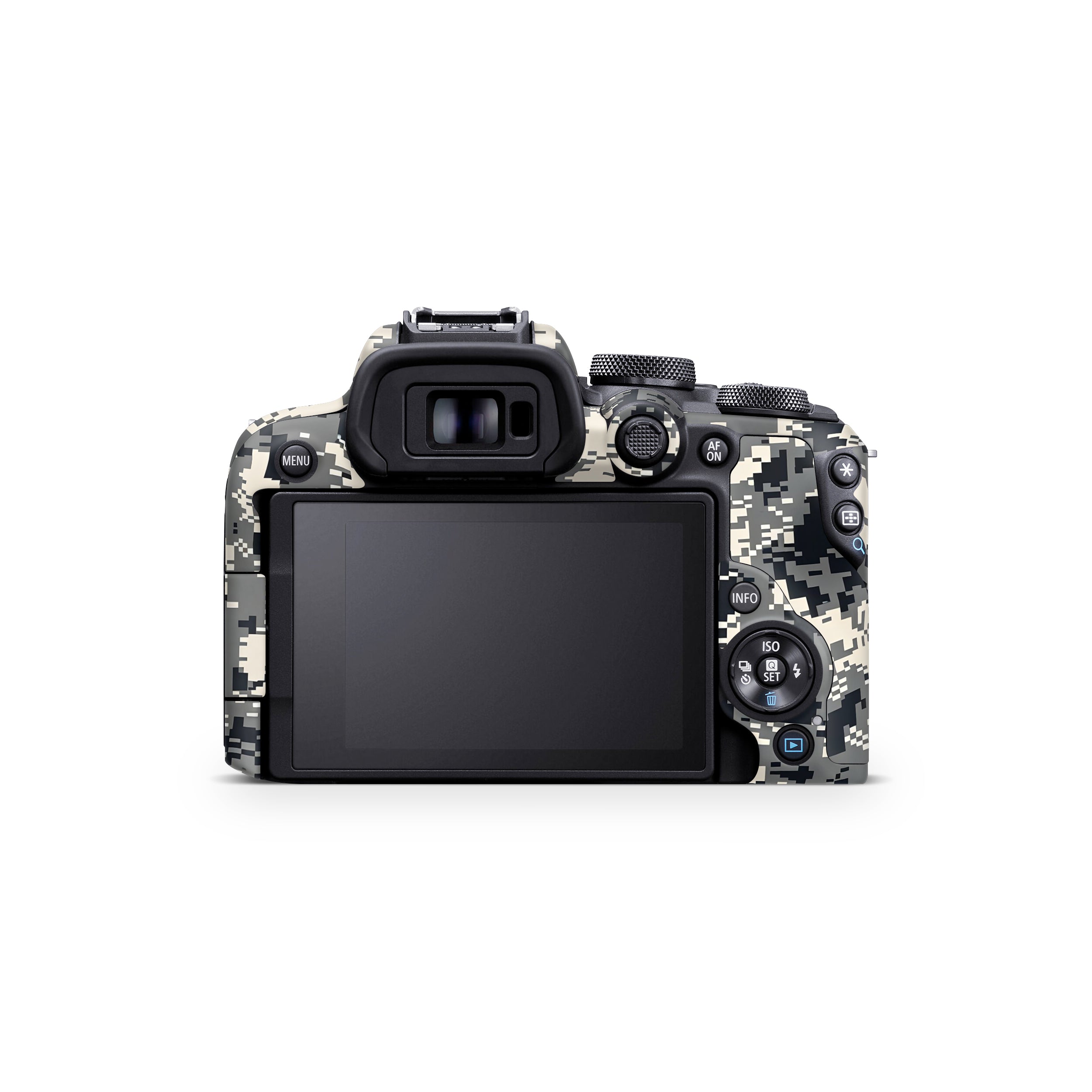 Grey Black Pixel Canon EOS R10 Camera Skin
