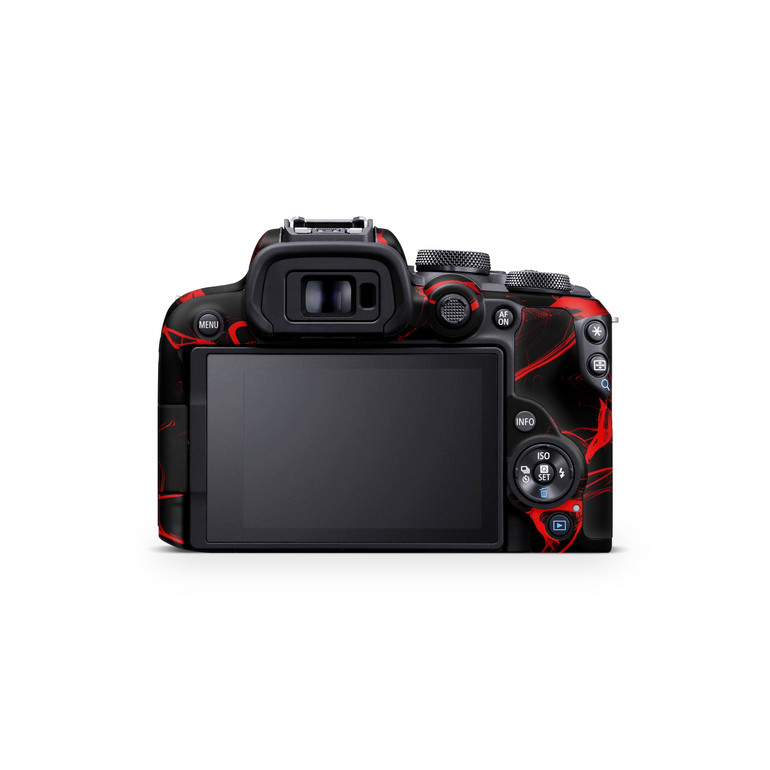 Red Neural Grid Canon EOS R10 Camera Skin