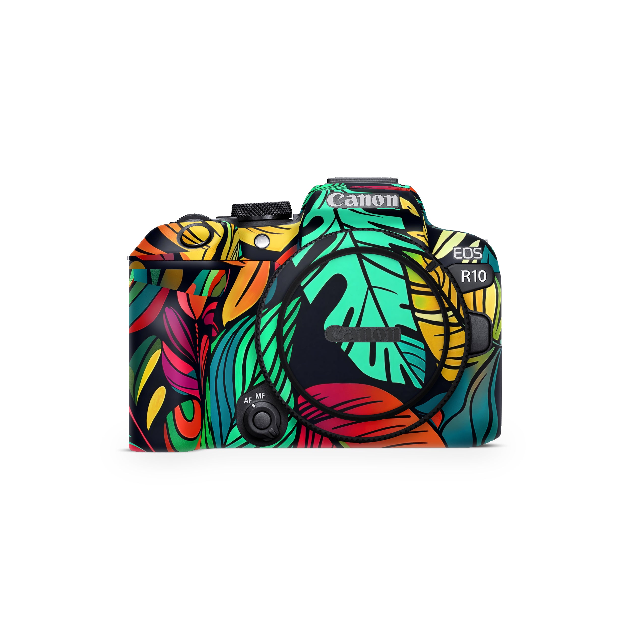 Tropical Jungle Leaves Canon EOS R10 Camera Skin