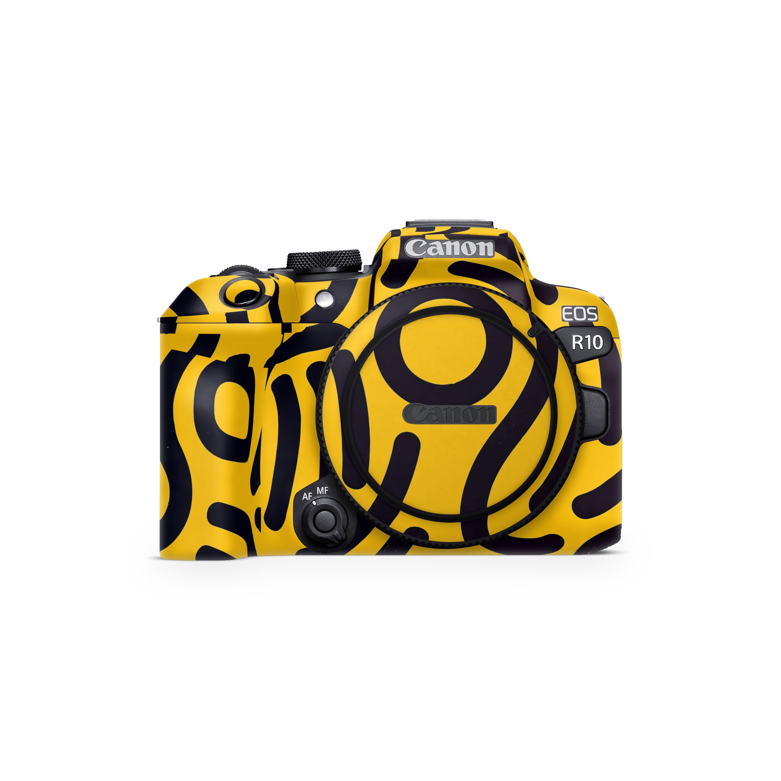 Minimal Yellow Wave Canon EOS R10 Camera Skin