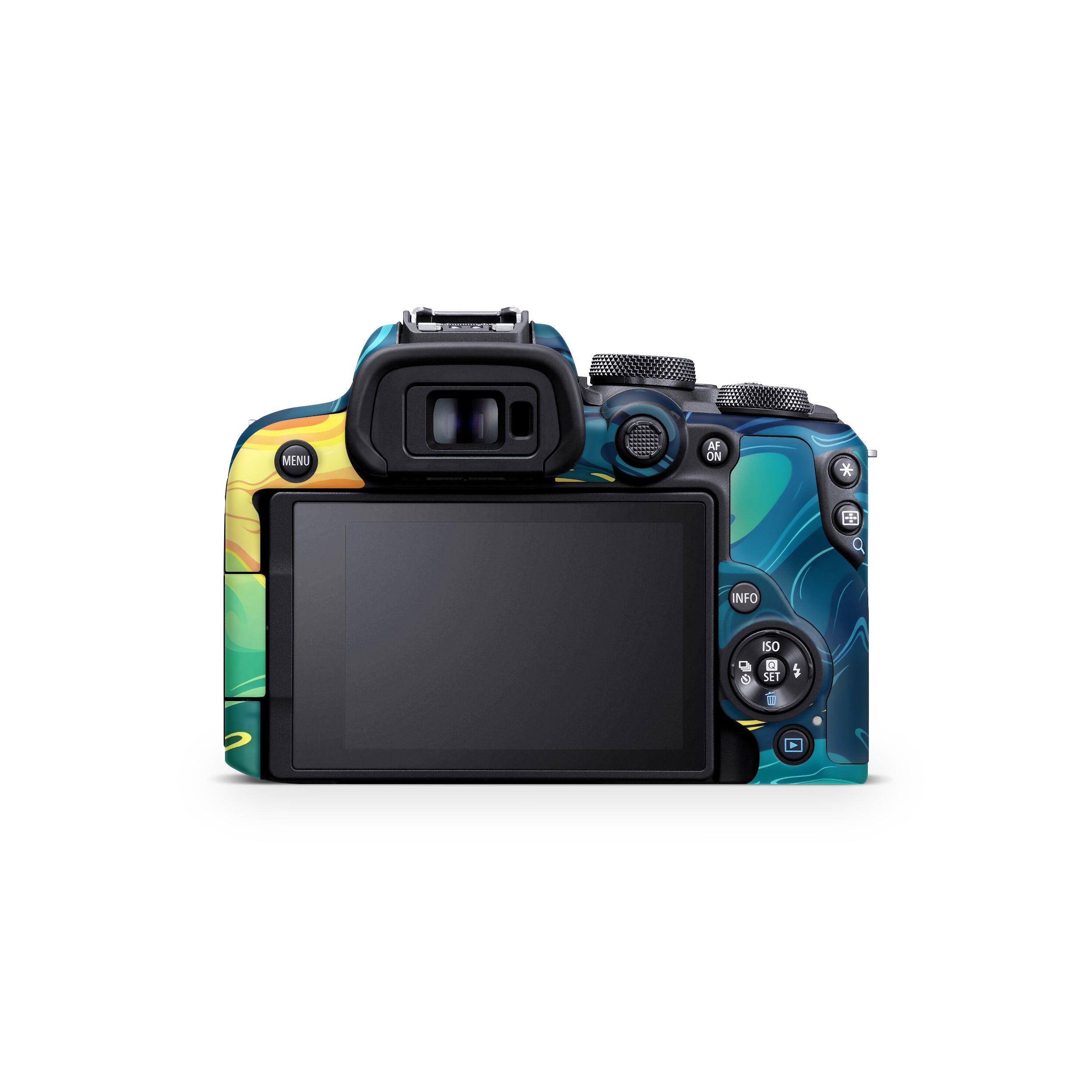 Rainbow Liquid Fusion Canon EOS R10 Camera Skin