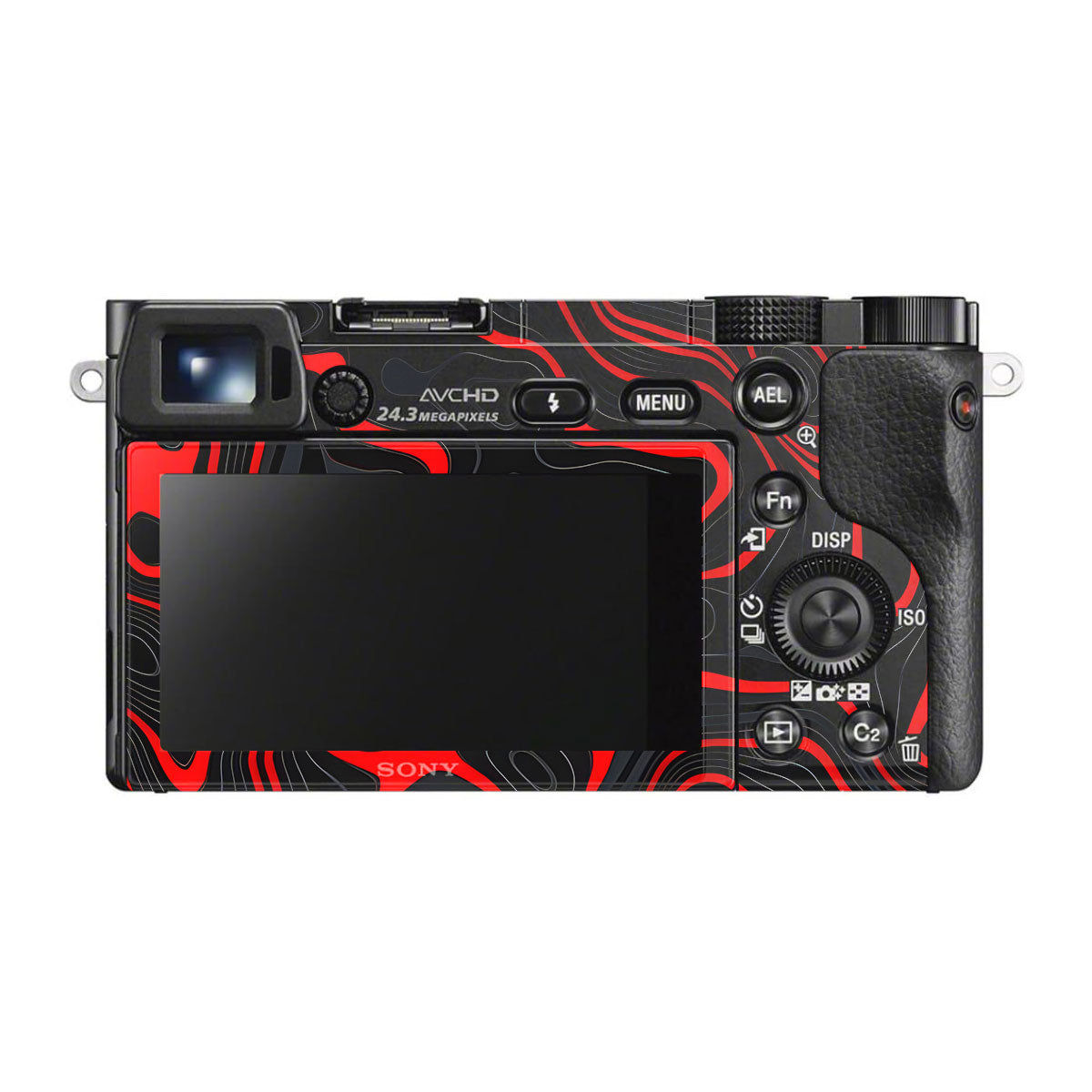 Crimson Waves Sony A6000 Camera Skins