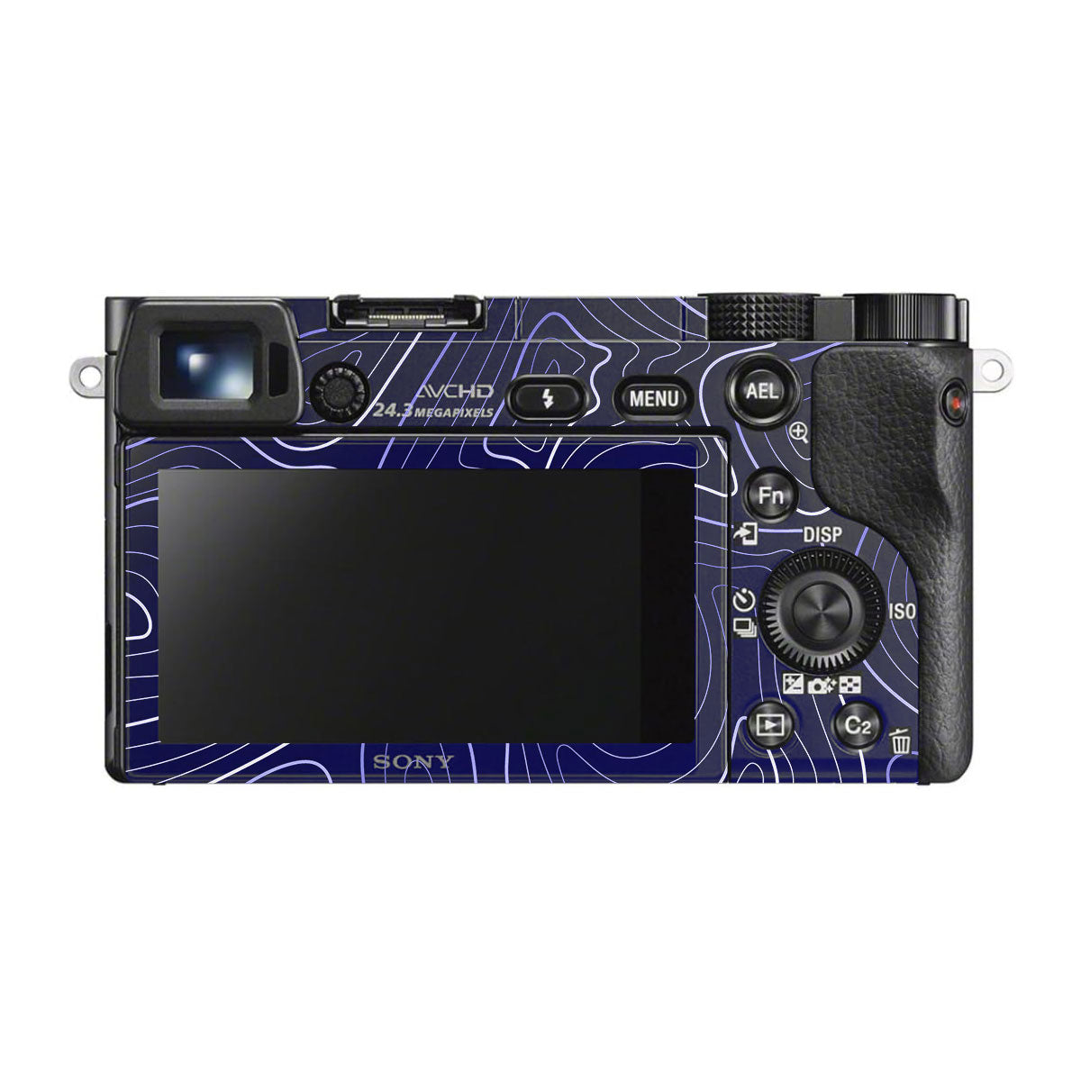 Deep Blue Contour Sony A6000 Camera Skins