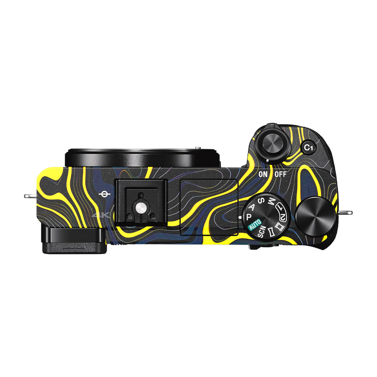 Neon Lava Contours Sony A6000 Camera Skins
