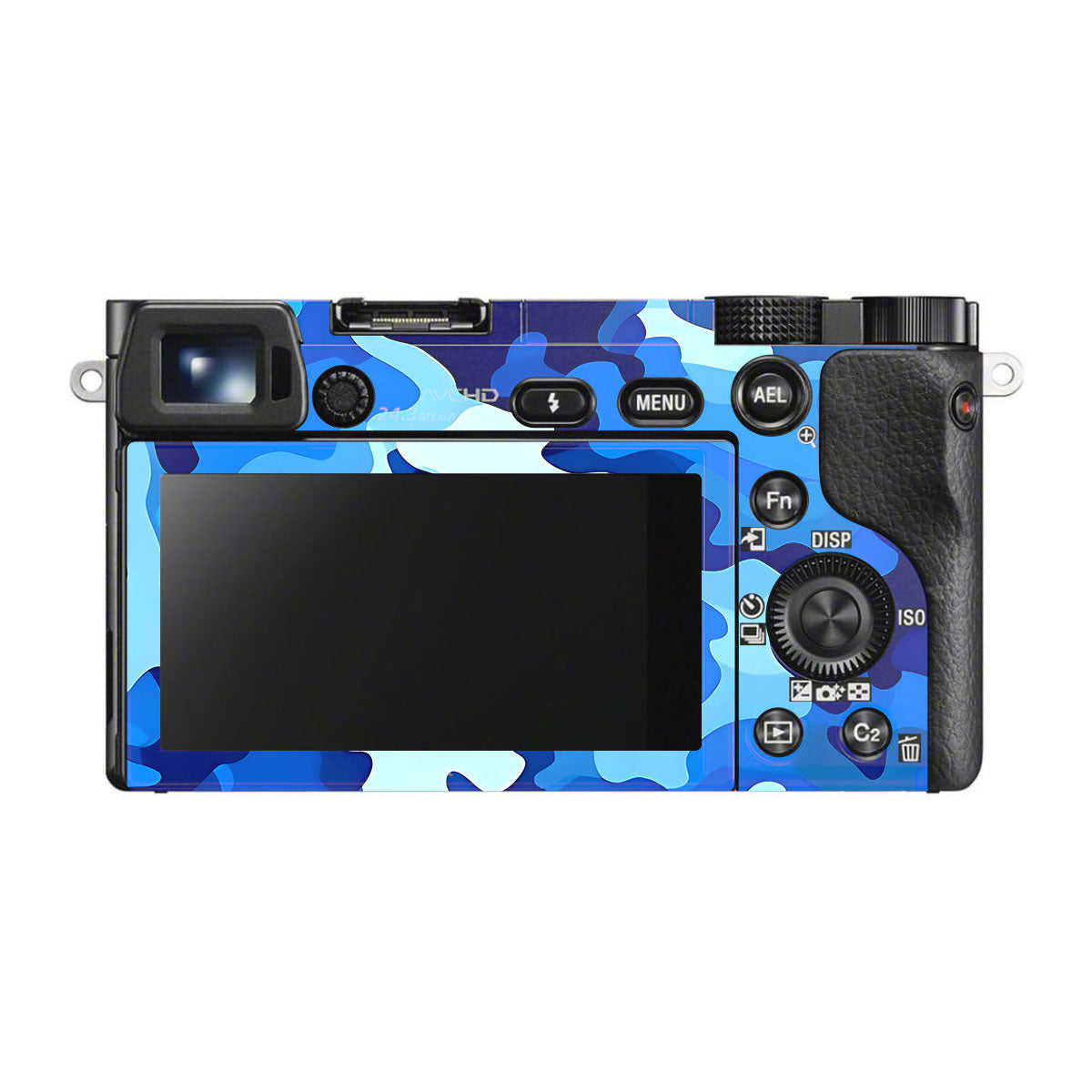 Arctic Blue Camo Pattern Sony A6000 Camera Skins