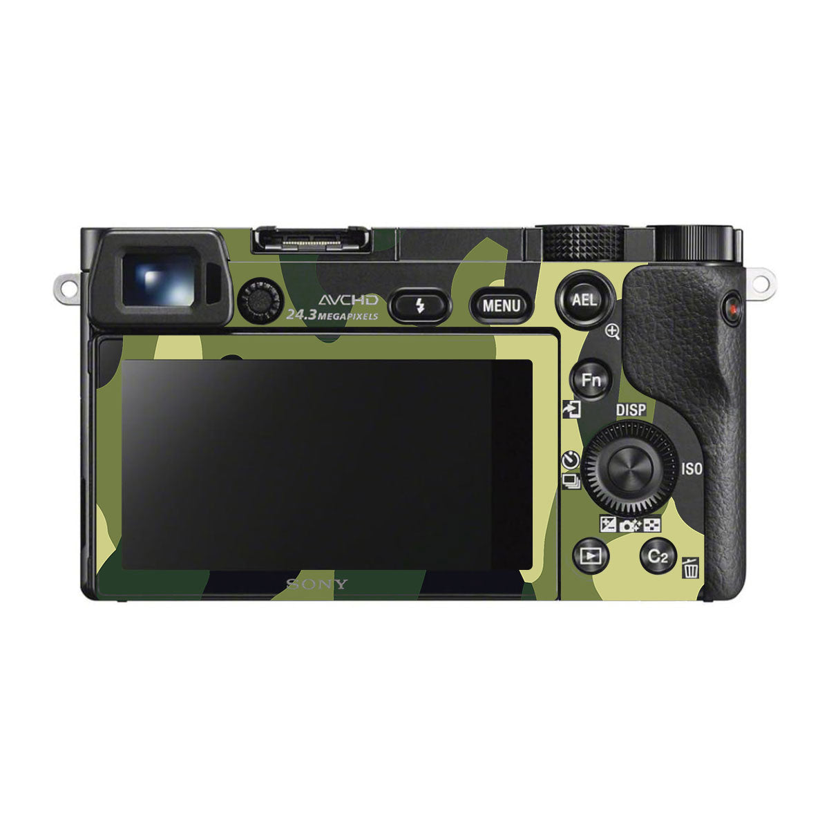 Forest Green Camo Sony A6000 Camera Skins