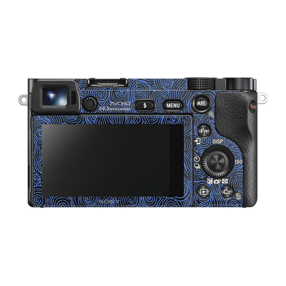 Blue Spirals Sony A6000 Camera Skins