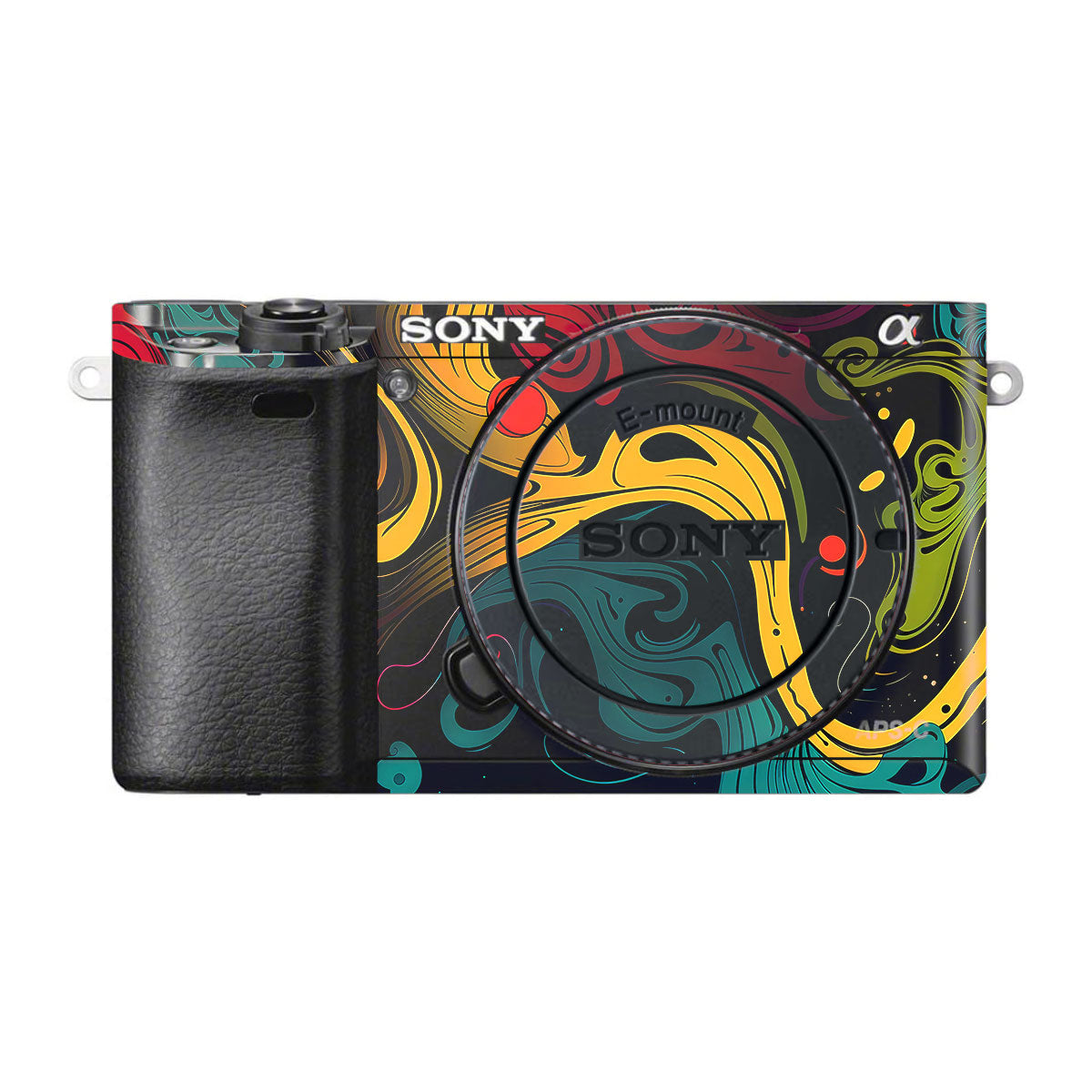 Psychedelic Color Swirl Sony A6000 Camera Skins