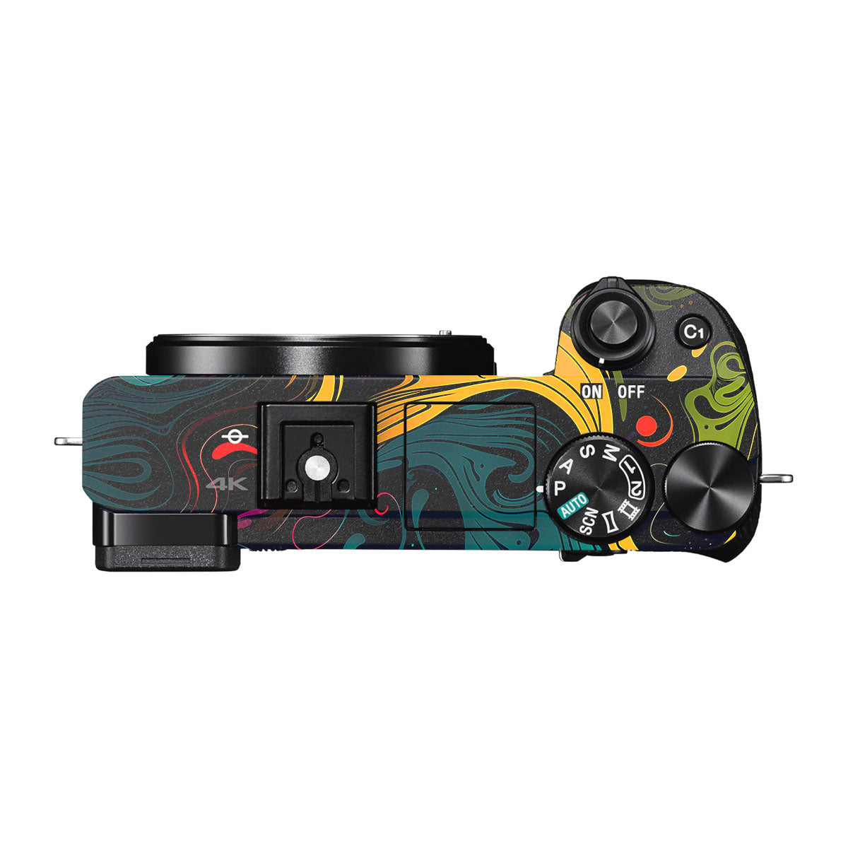 Psychedelic Color Swirl Sony A6000 Camera Skins