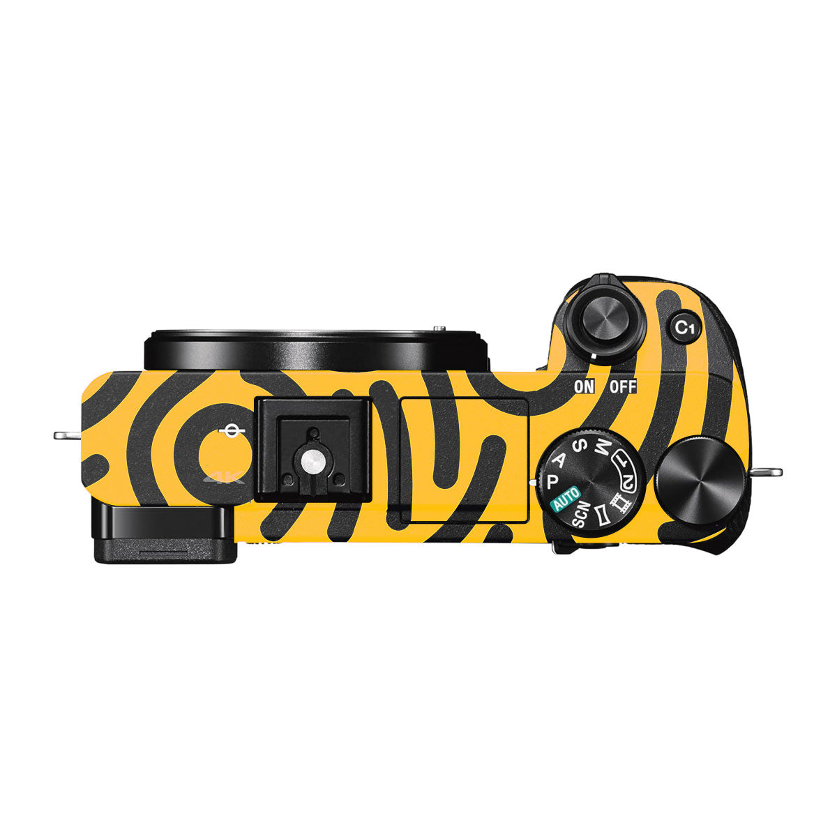 Minimal Yellow Wave Sony A6000 Camera Skins