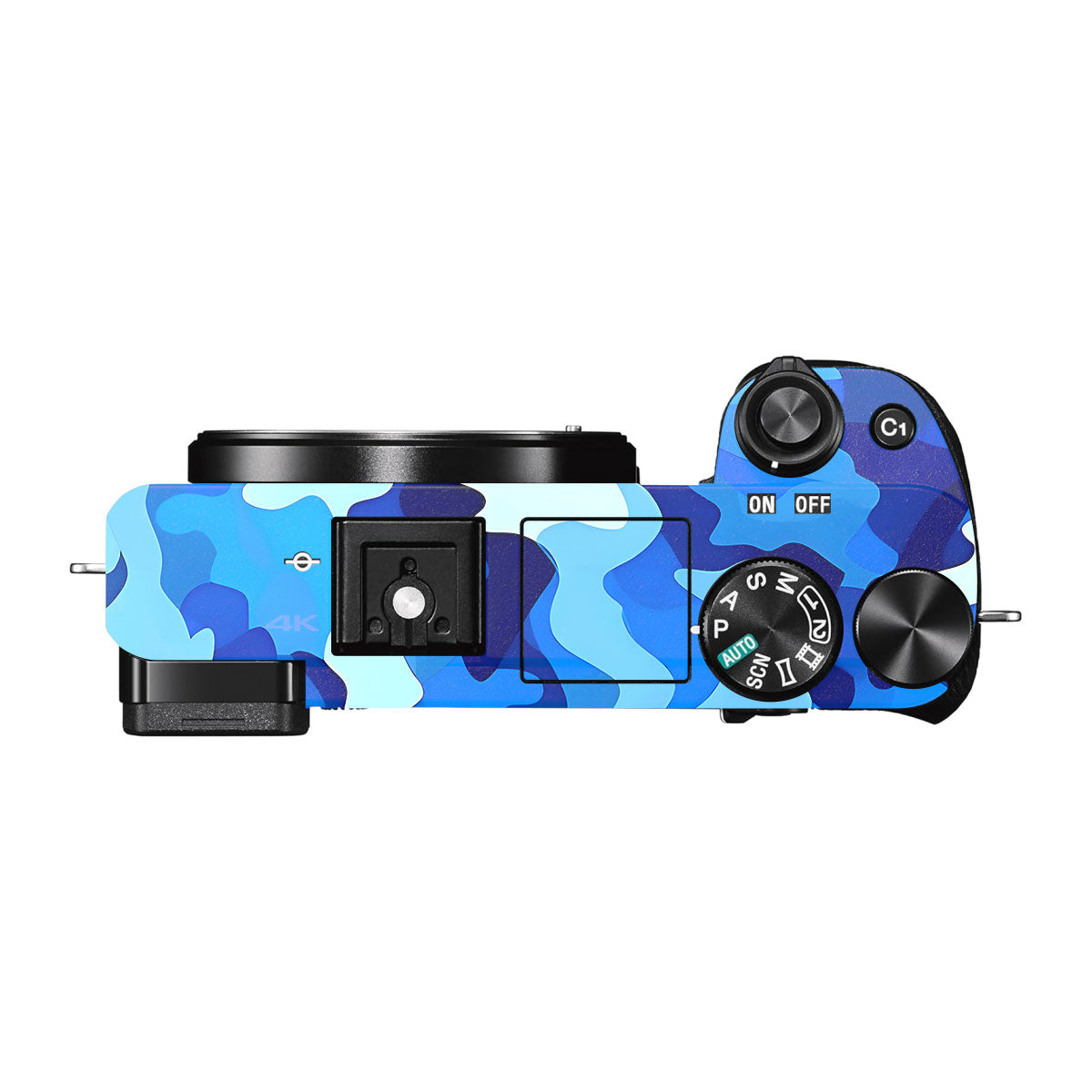 Arctic Blue Camo Pattern Sony A6300 Camera Skins