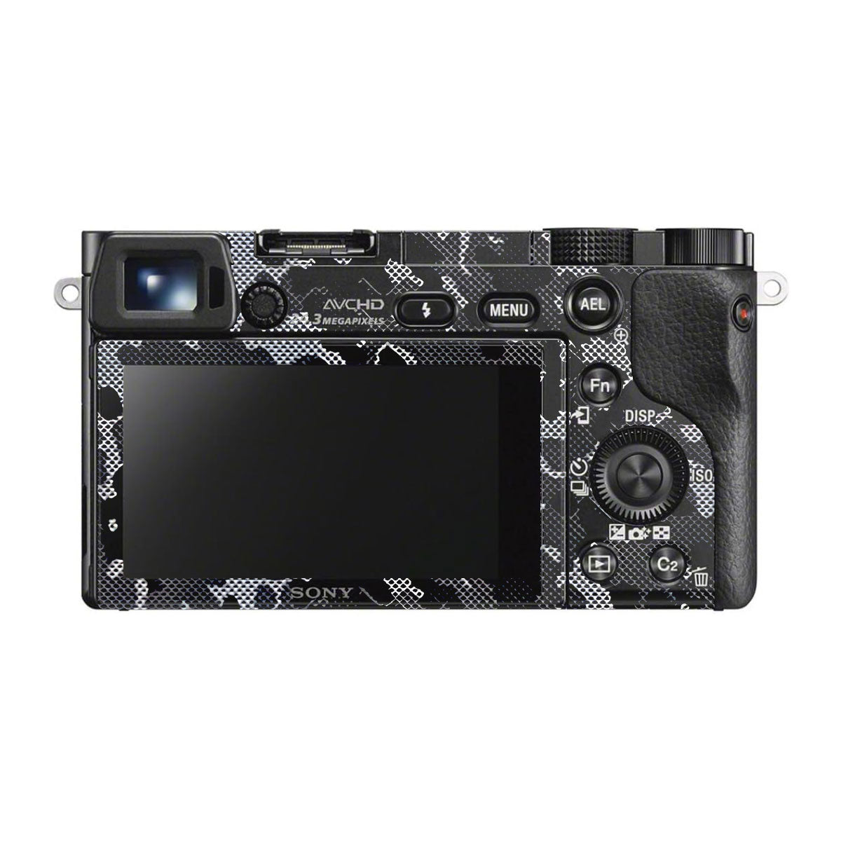 Stealth Grey Camo Sony A6300 Camera Skins