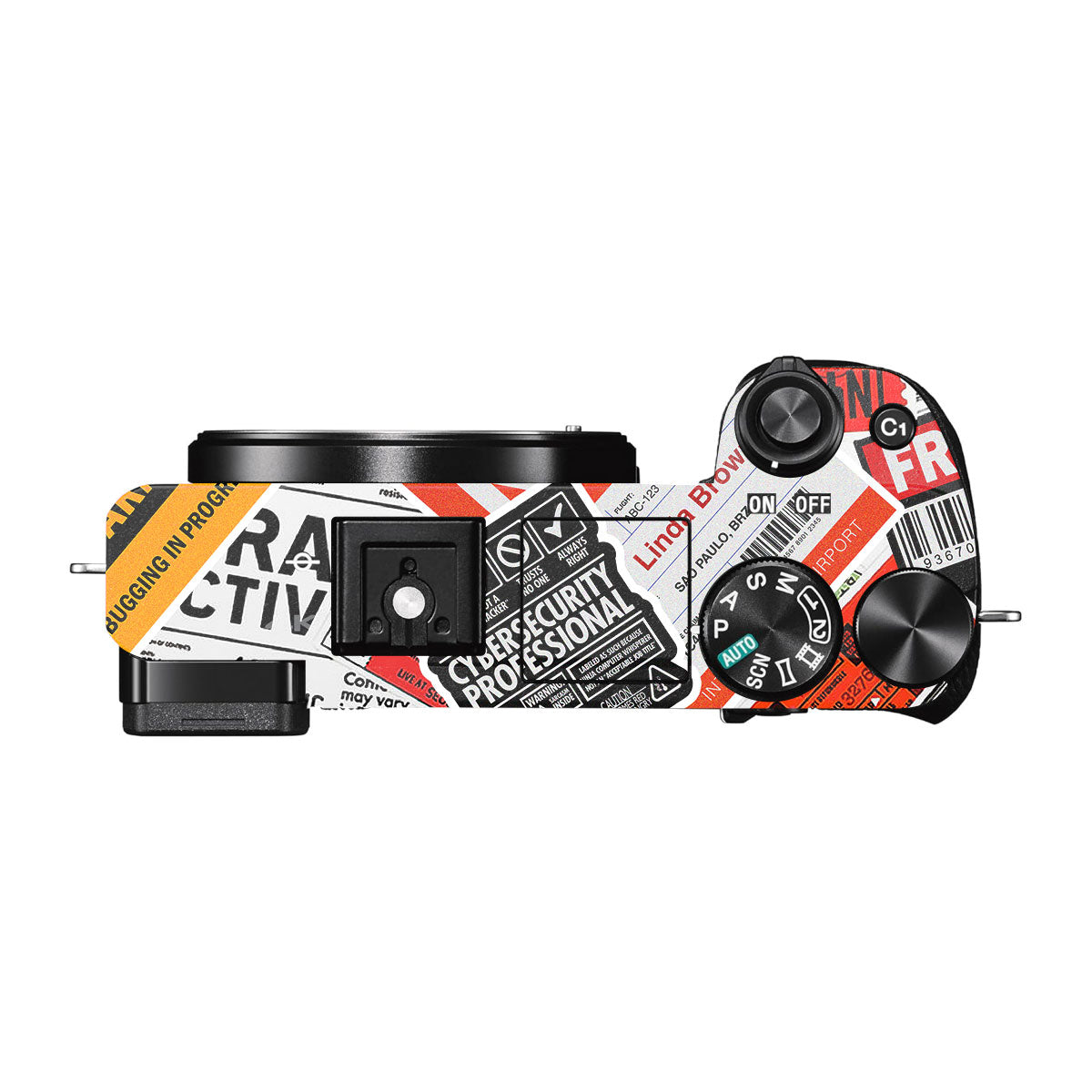 Tech Aesthetic Sticker Collage Sony A6300 Camera Skins